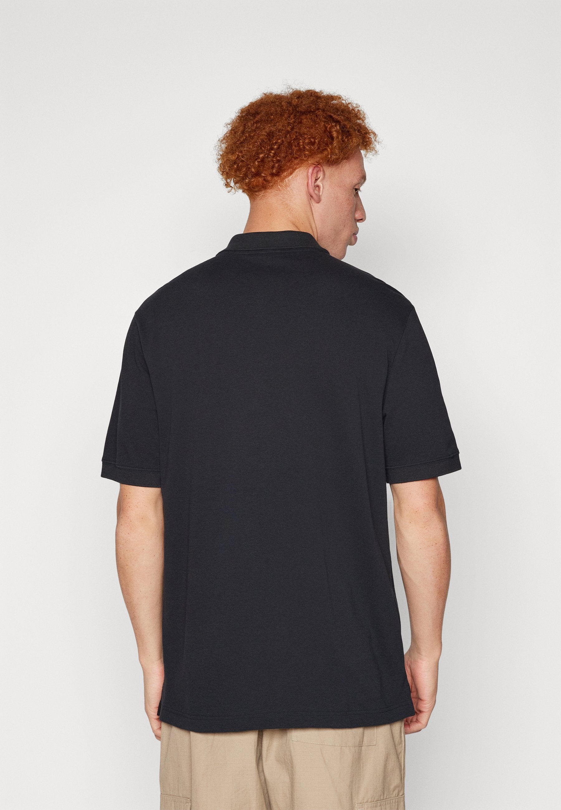 Polo shirt - black/white