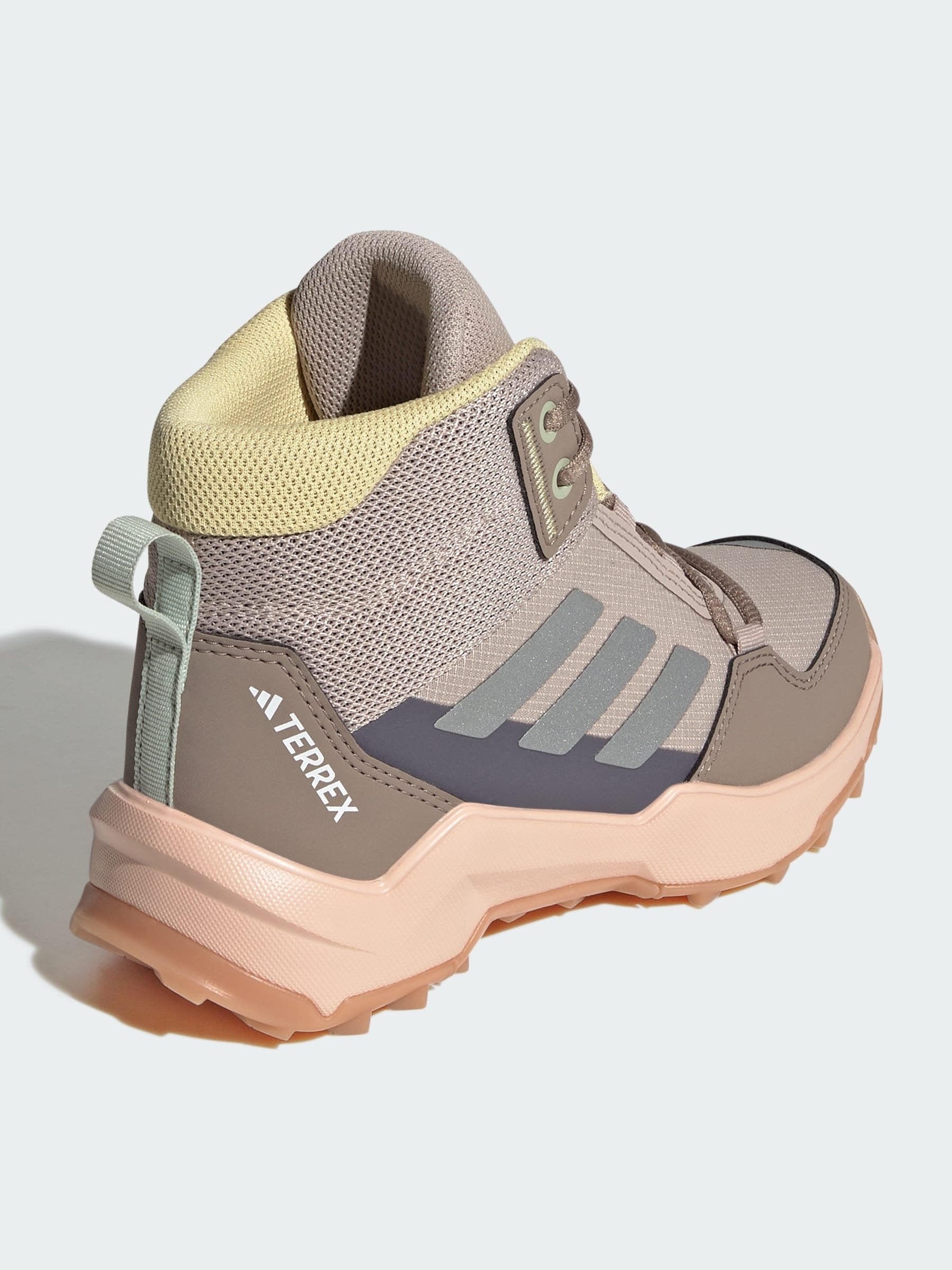 AX4R MID UNISEX - Hiking shoes -  taupe/reflective silver/ice tangerine