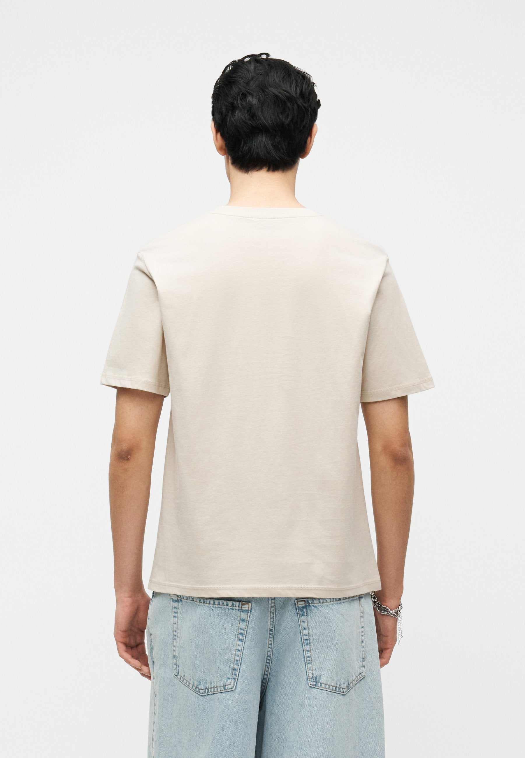 JJFRANK TEE CREW NECK 3 PACK - Basic T-shirt - vetiver/monbeam/navy blazer