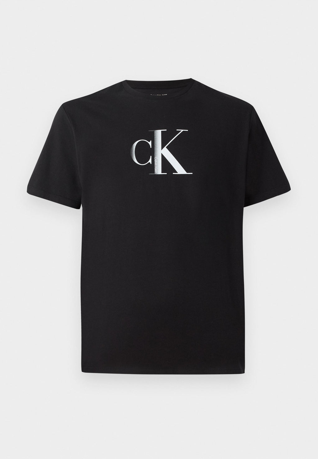 ORTA MONOGRAM KLASİK - Baskılı Tişört - siyah