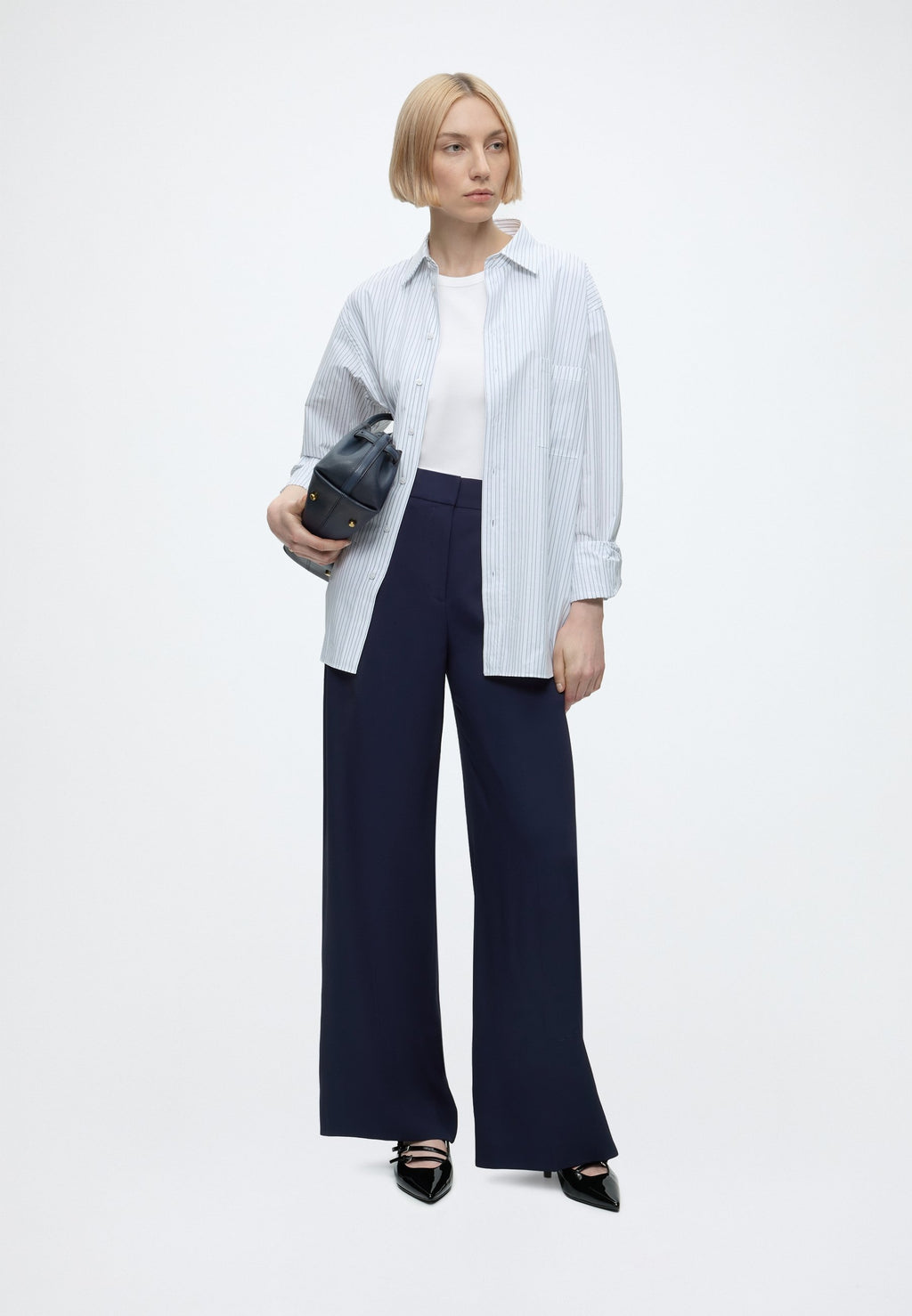 HUZILI - Trousers - medium blue