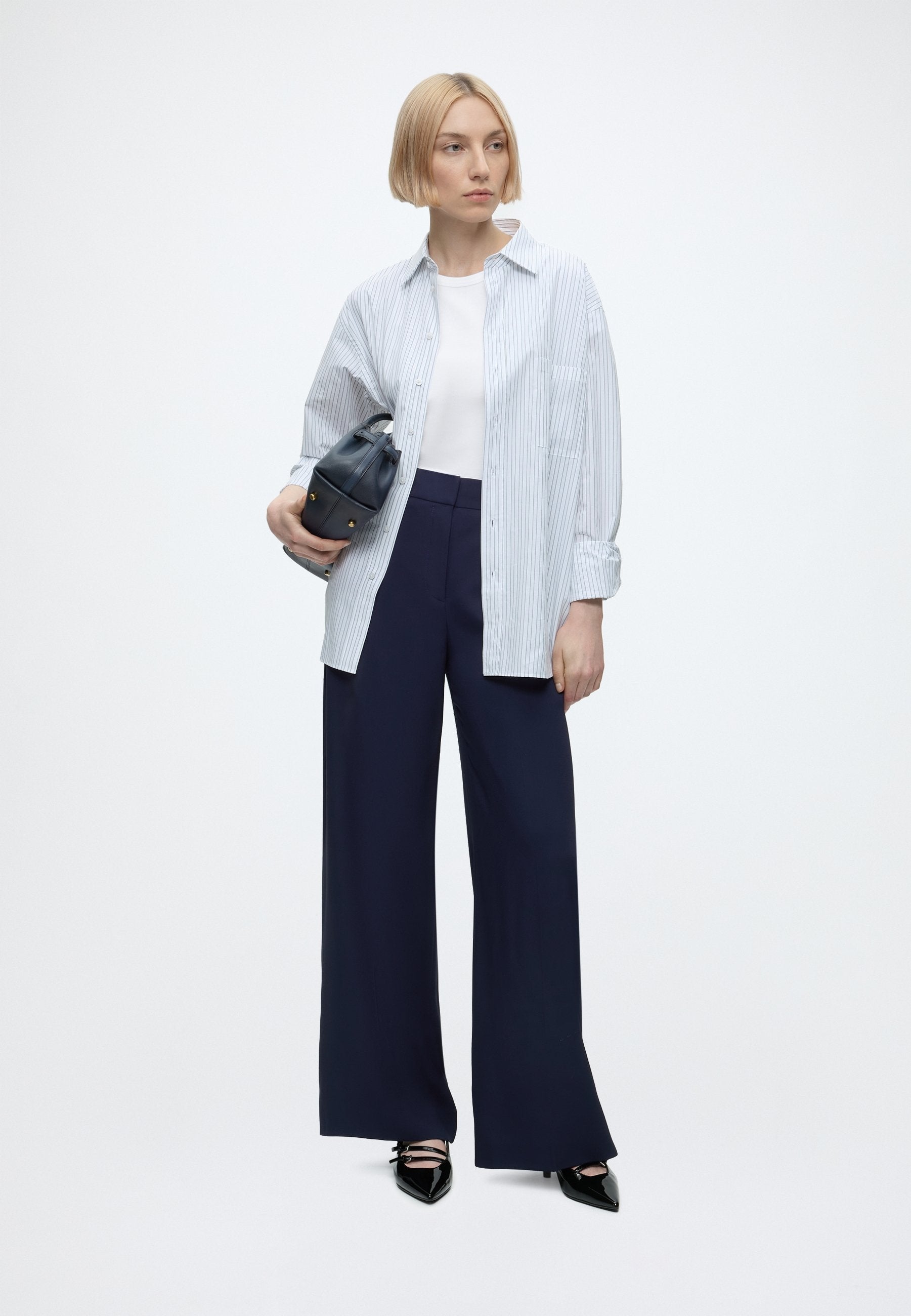 HUZILI - Trousers - medium blue