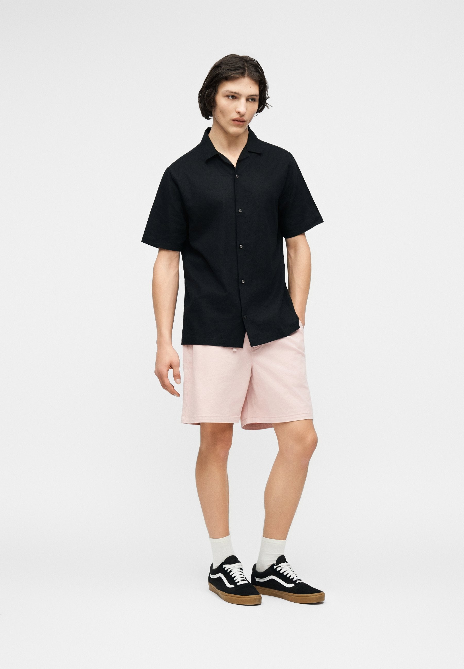 STANDARD RESORT COLLAR - Shirt - black