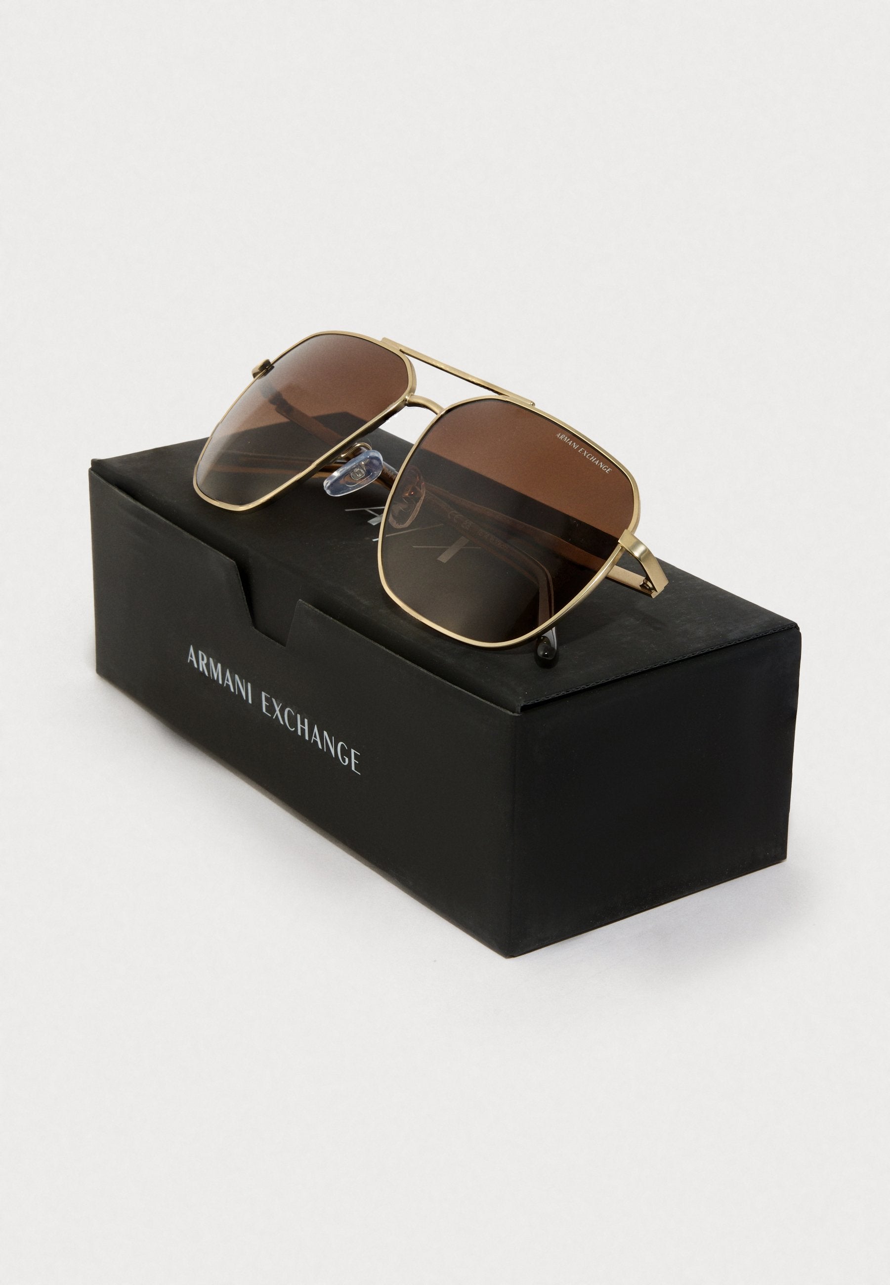 Sunglasses - matte pale gold-coloured/brown