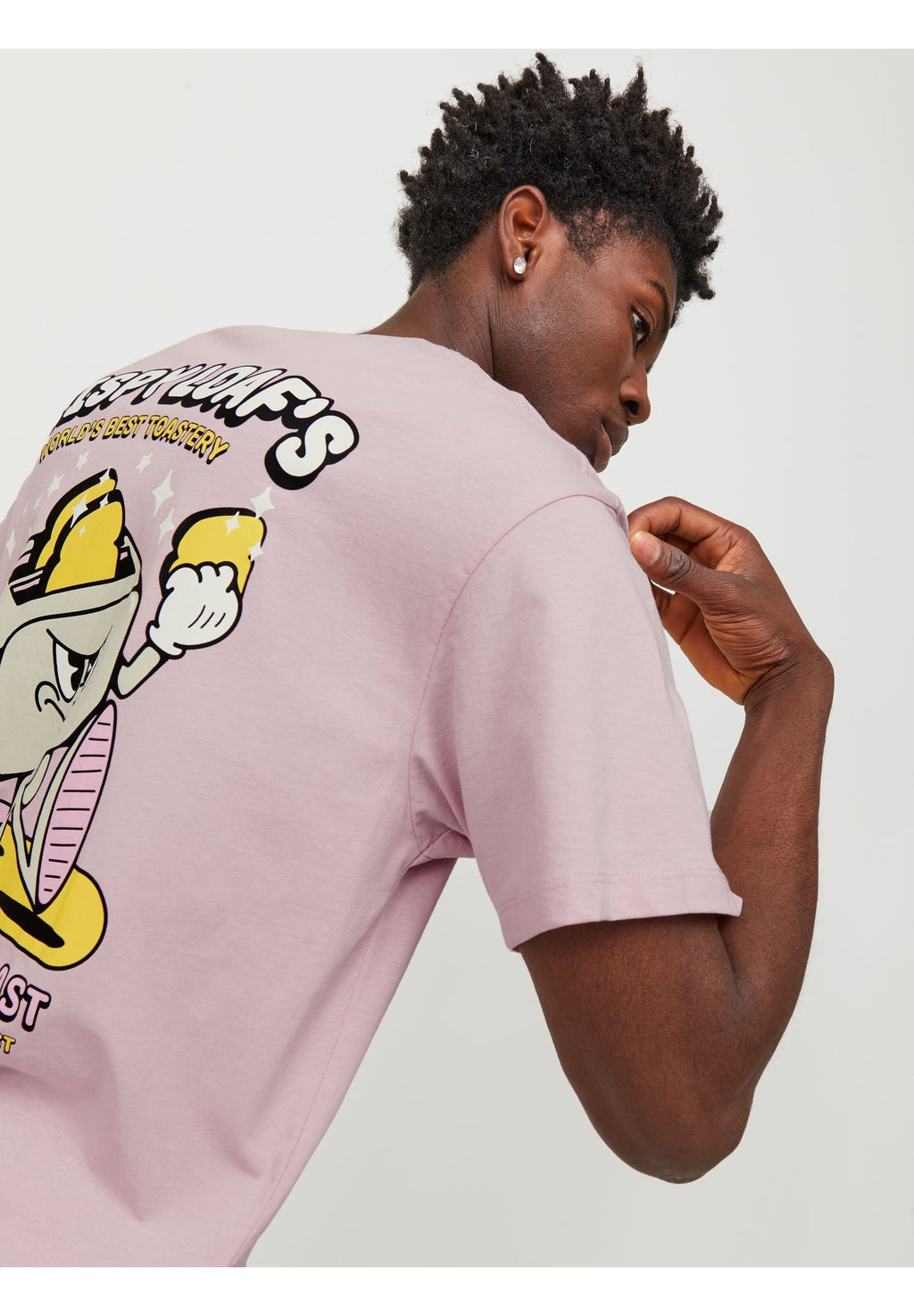 TEE COL RAS DU COU JORTOAST - T-shirt imprimé - nectar rose
