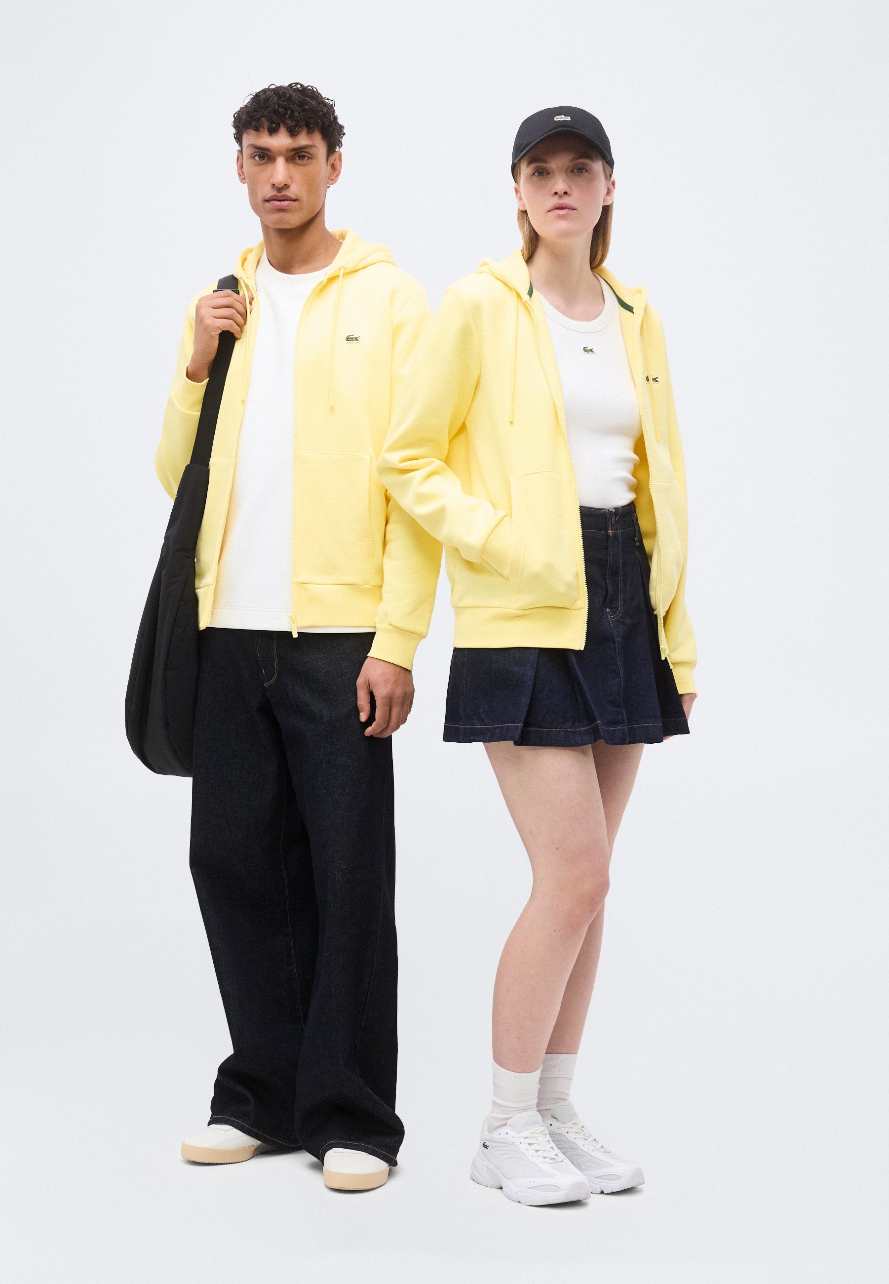 Zip-up sweatshirt - yellow