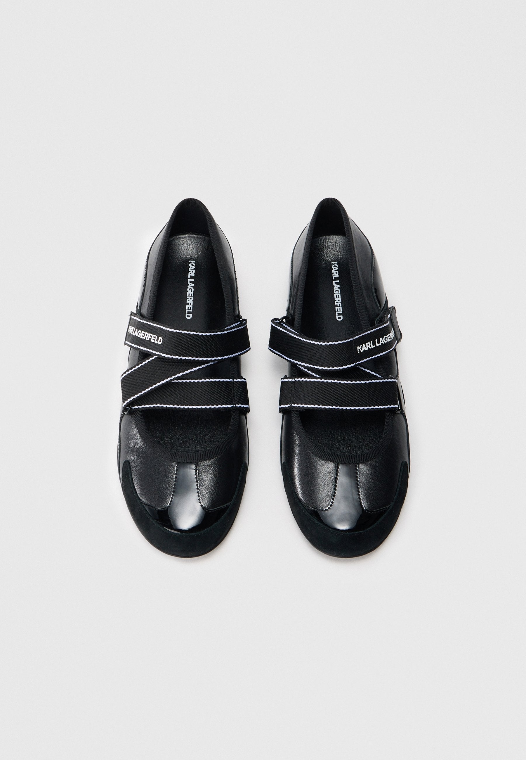 ALTIA KROSS STRAP - Ankle strap ballet pumps - black metallic