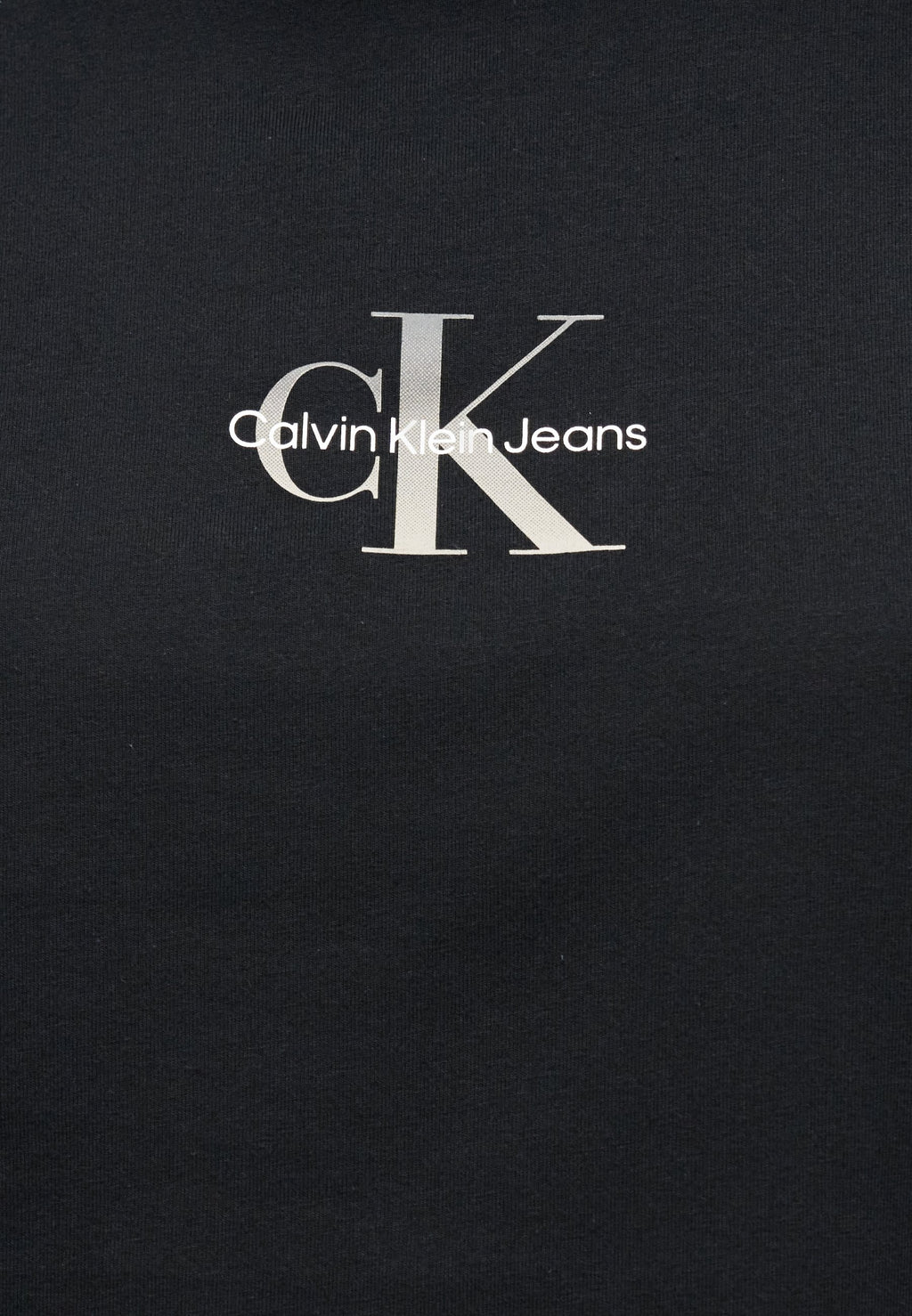 GRADIENT MONOLOGO SLIM TEE - Basic T-shirt - black