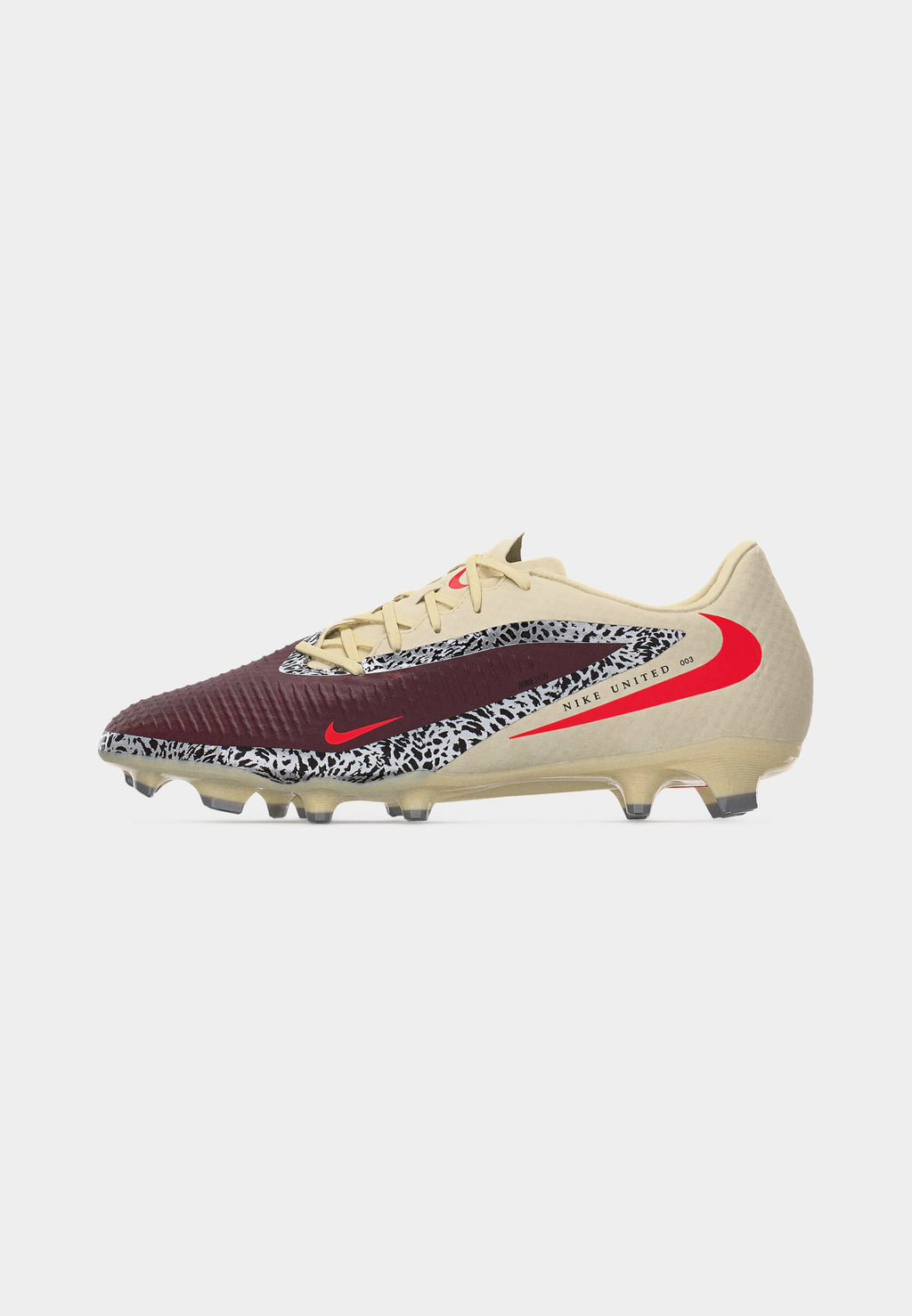 PHANTOM 6 LOW ACADEMY UNITED FG/MG UNISEX - Football boots artificial grass - burgundy crush/university red/fossil