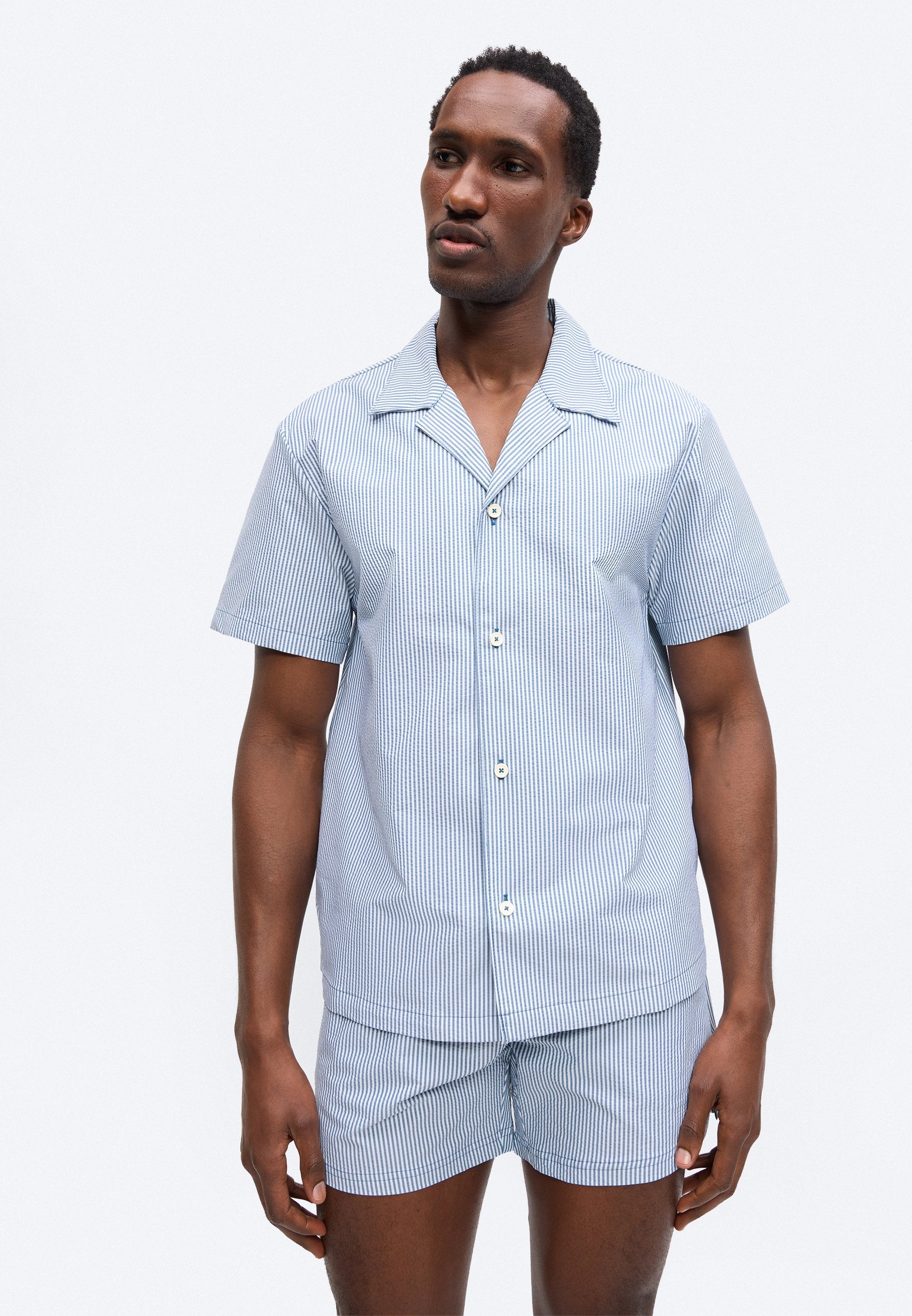 VELVETFISH SHIRT - Swimwear shirt - open blue
