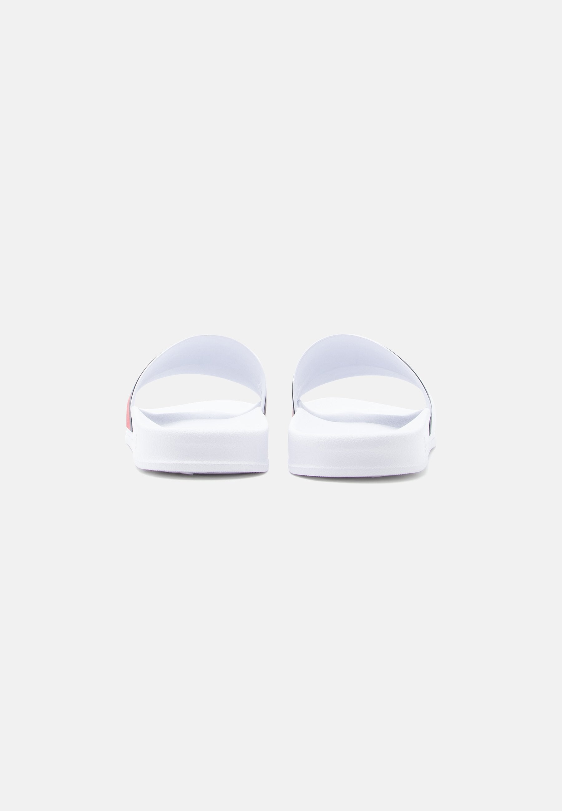 FLAG STRAP POOL SLIDES - Mules - white