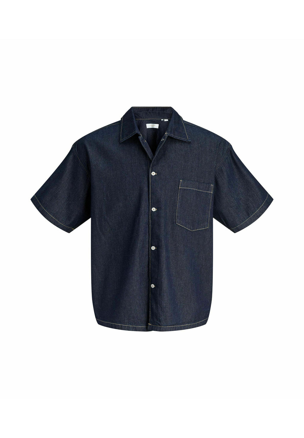 Denim Cropped Fit - Shirt - blue denim