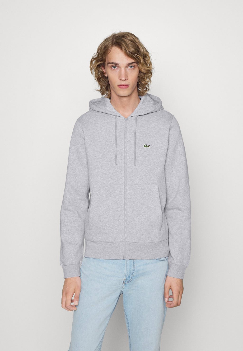 Zip-up sweatshirt - argent chine