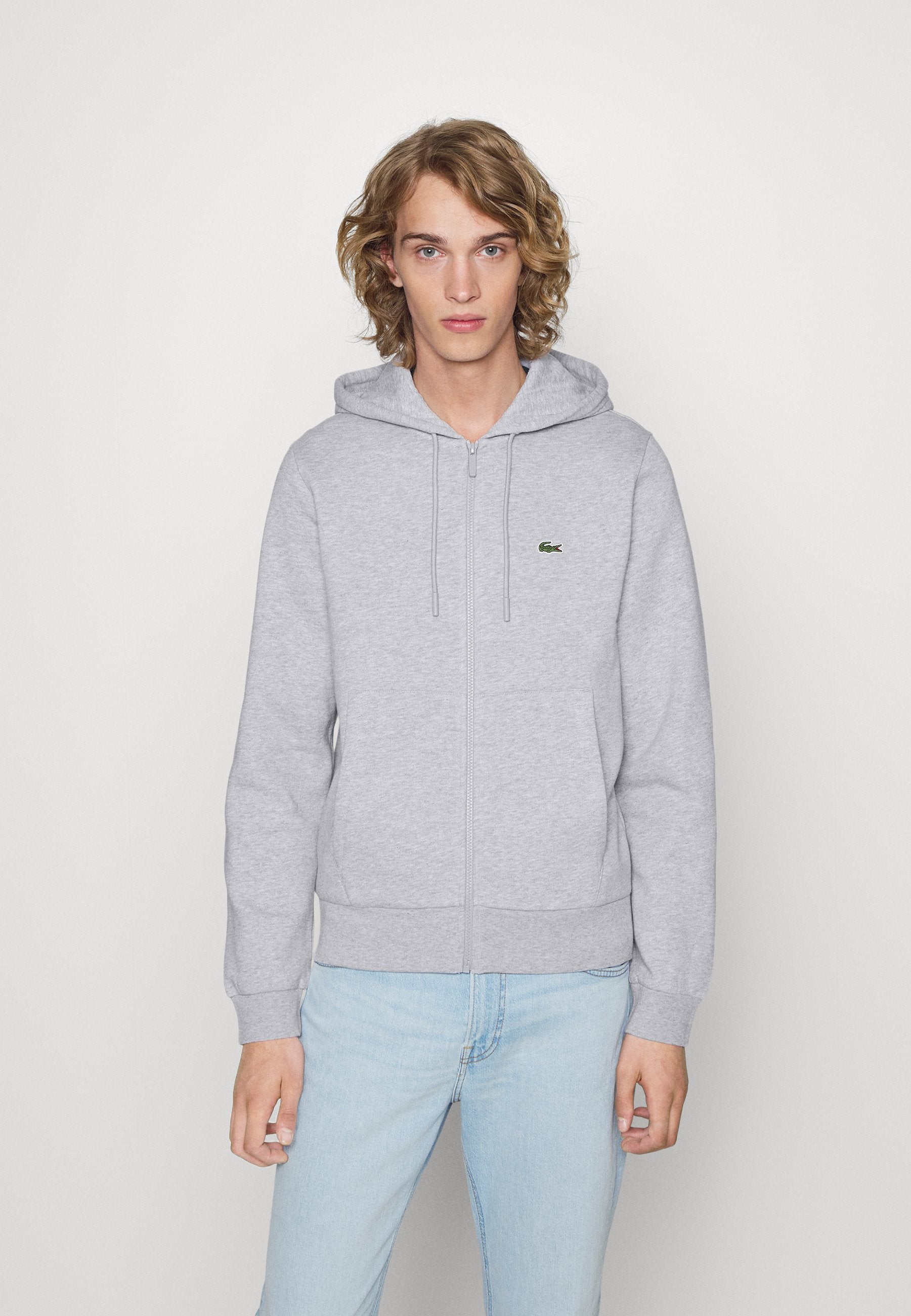 Zip-up sweatshirt - argent chine