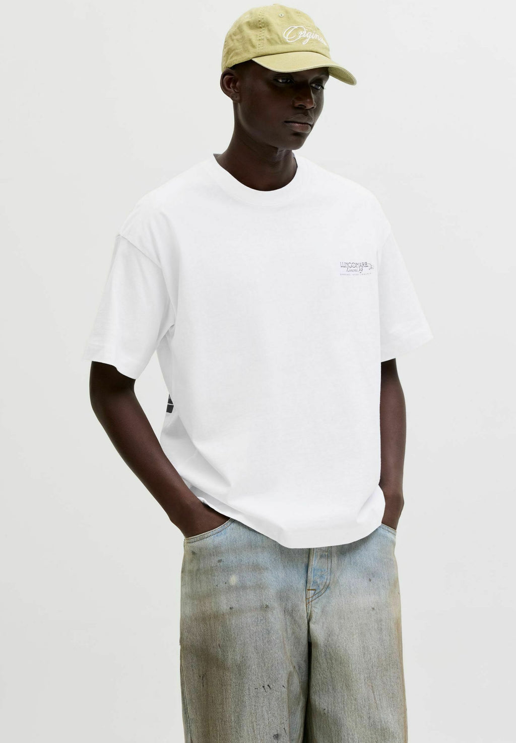 T- - Print T-shirt - bright white