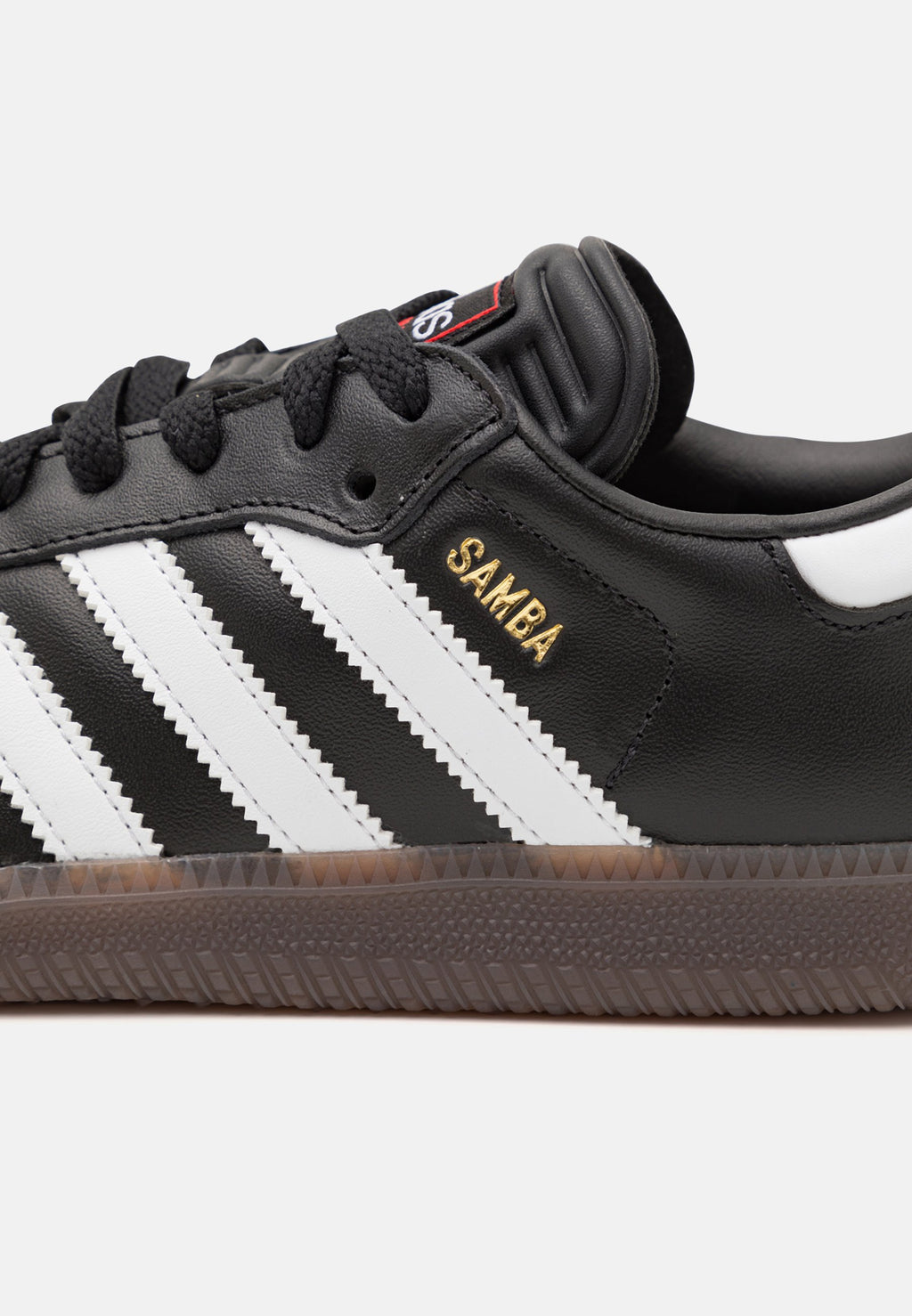 SAMBA - Indoor football boots - core black/footwear white/vivid red