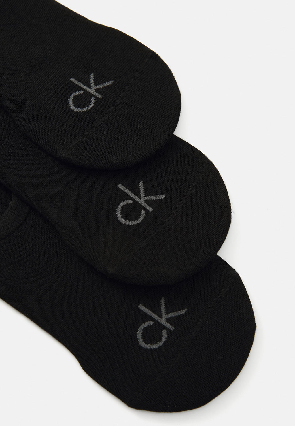 MEN FOOTIE HIGH CUT 3 PACK - Invisible socks - black