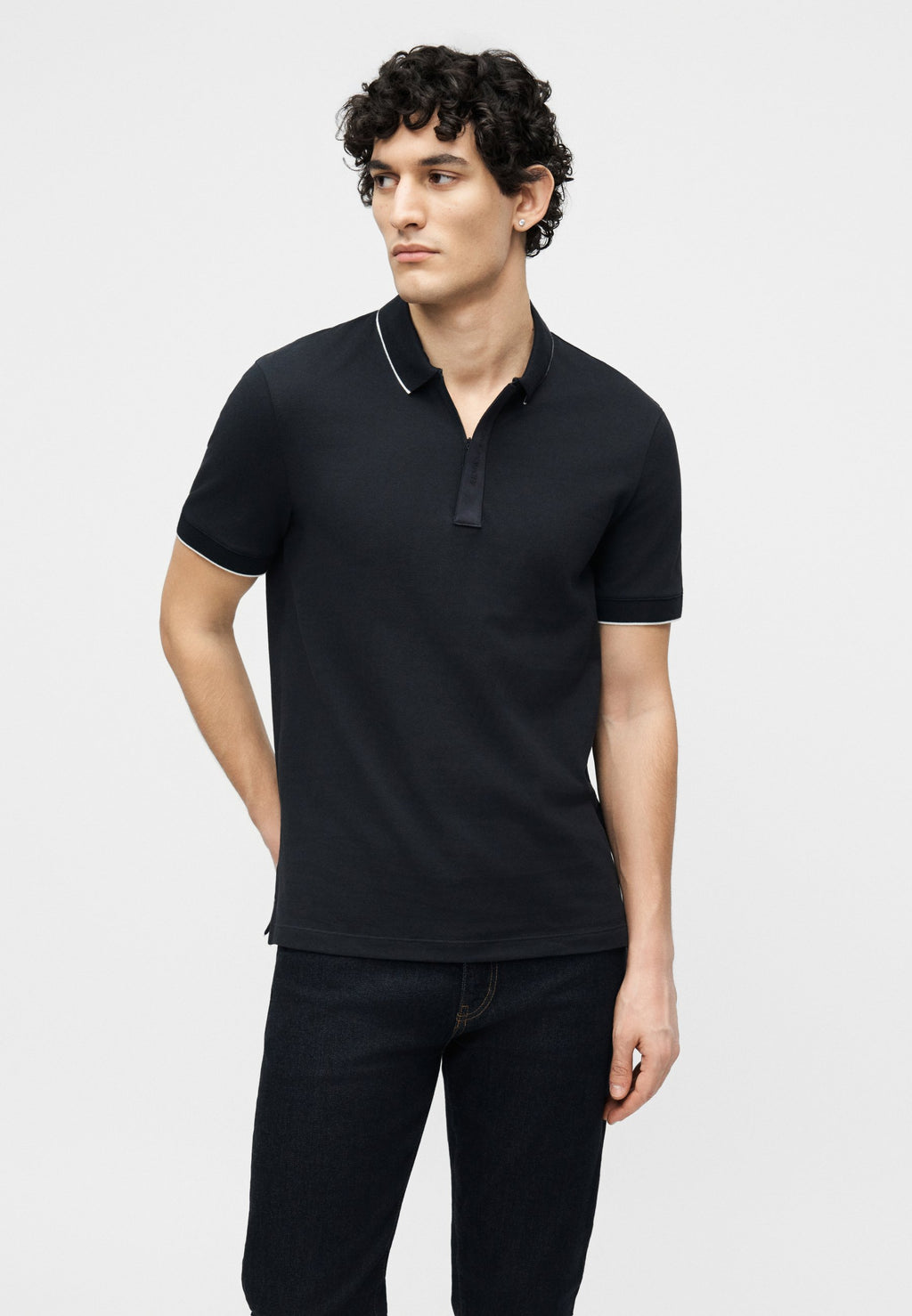 SLIM - Polo shirt - deep navy