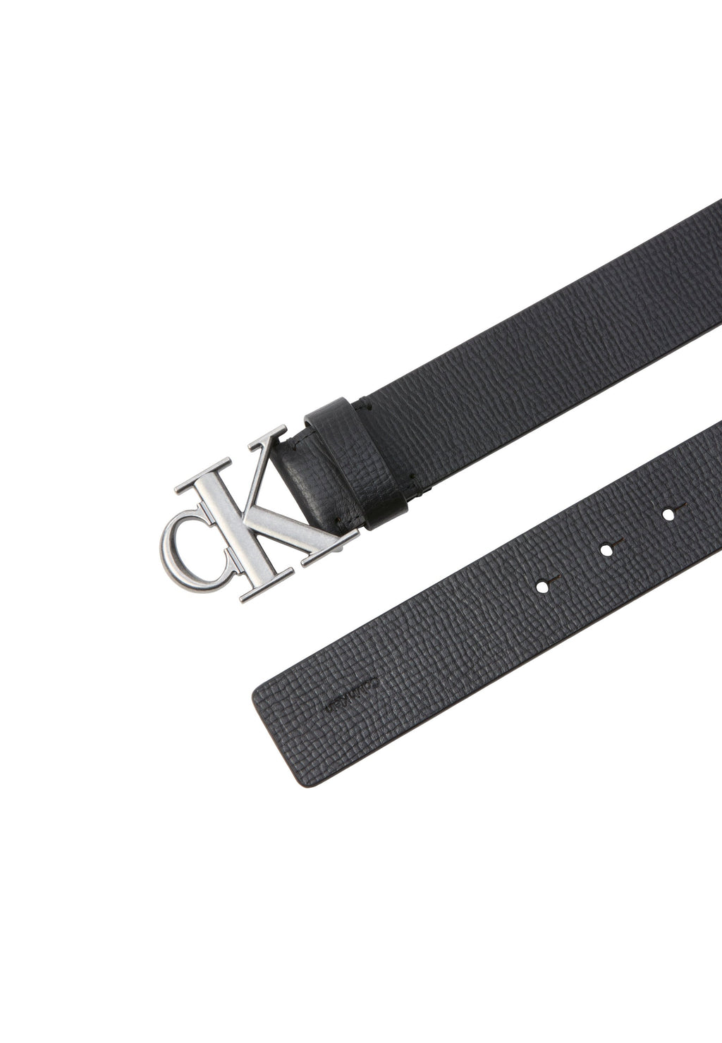 BUCKLE FIXED - Belt - black/antique silver-coloured