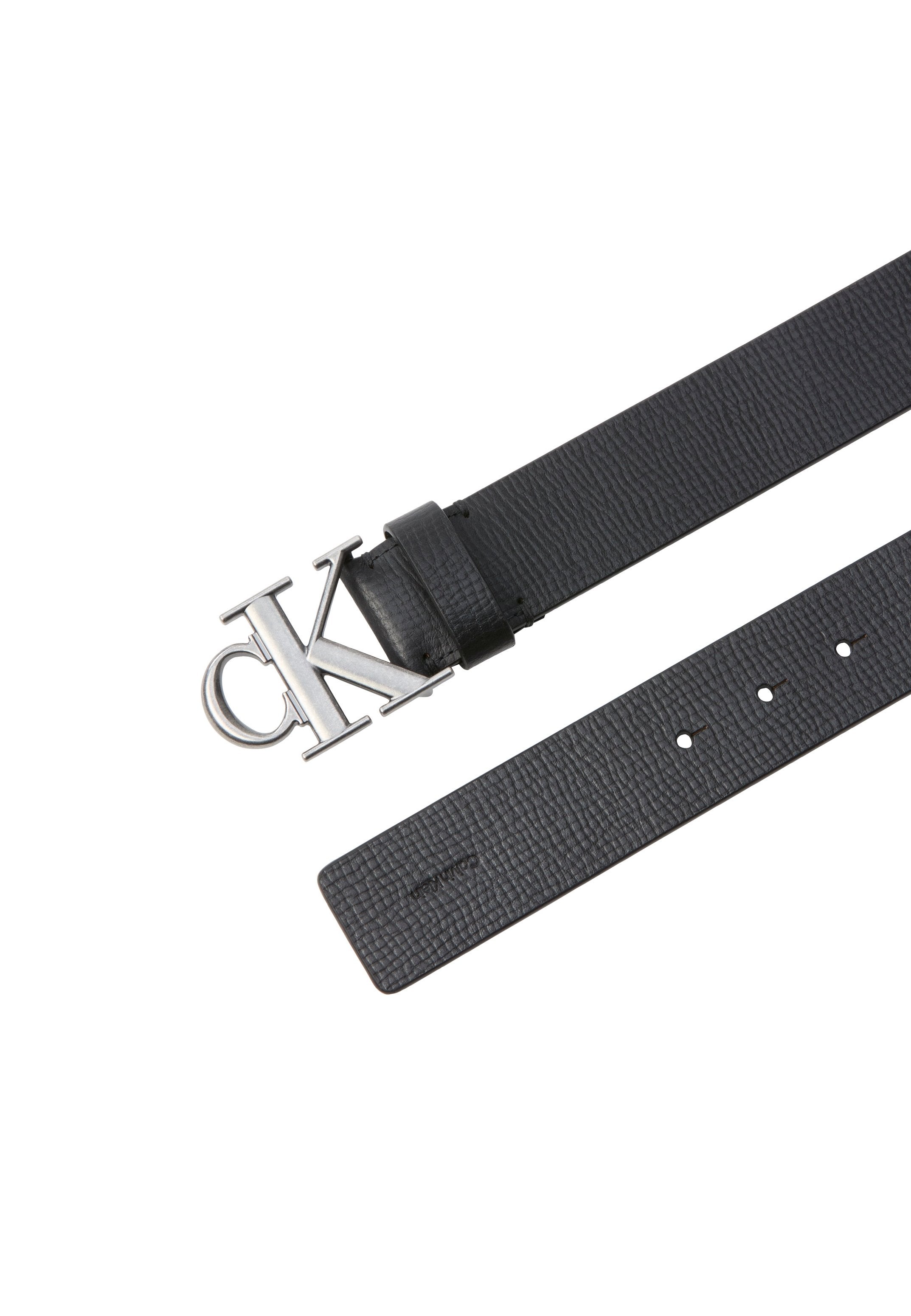 BUCKLE FIXED - Belt - black/antique silver-coloured