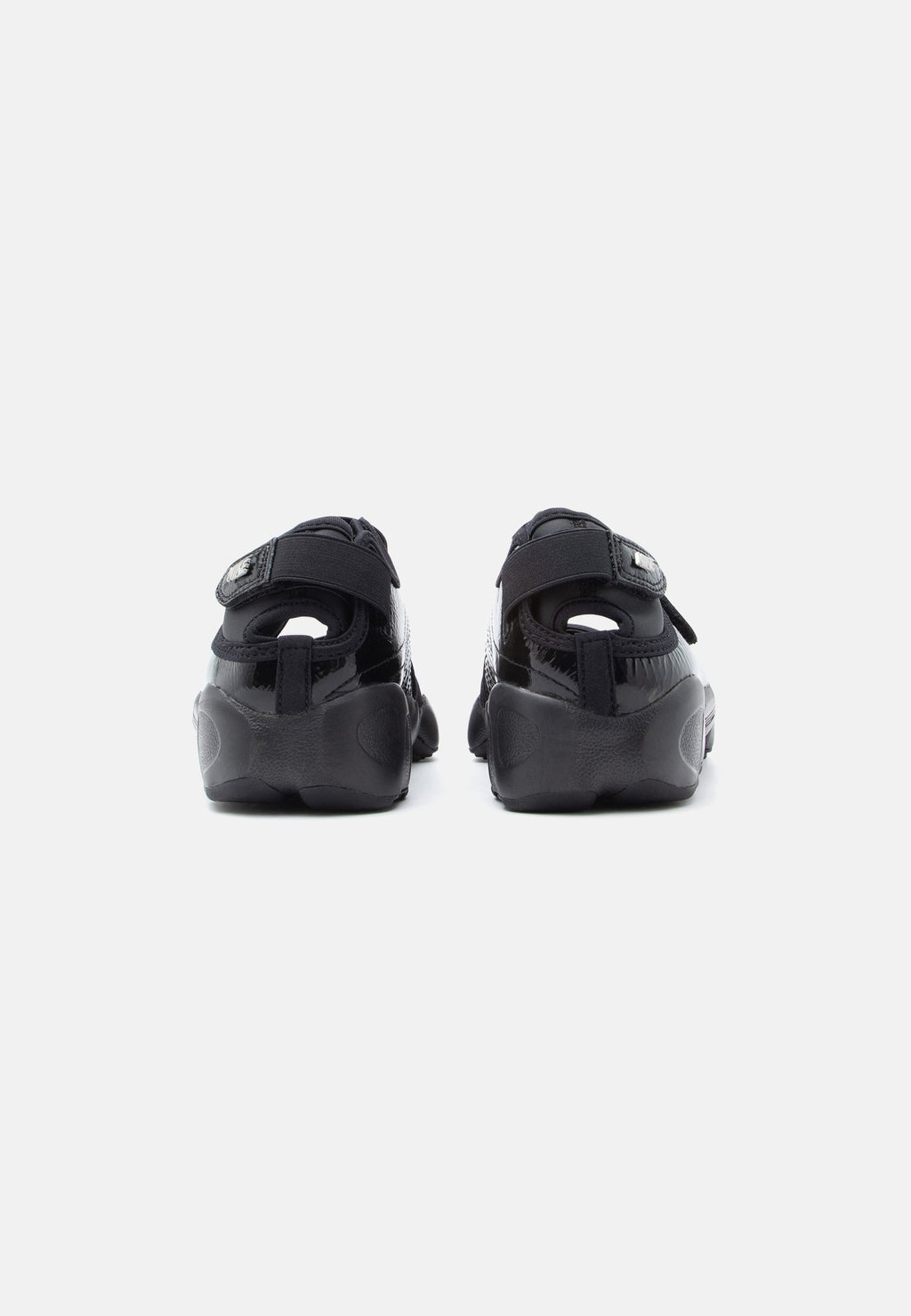 AIR RIFT SE - Ballerines à bride cheville - noir/argenté métallisé
