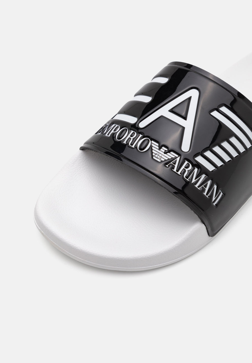 UNISEX - Pool slides - black/white