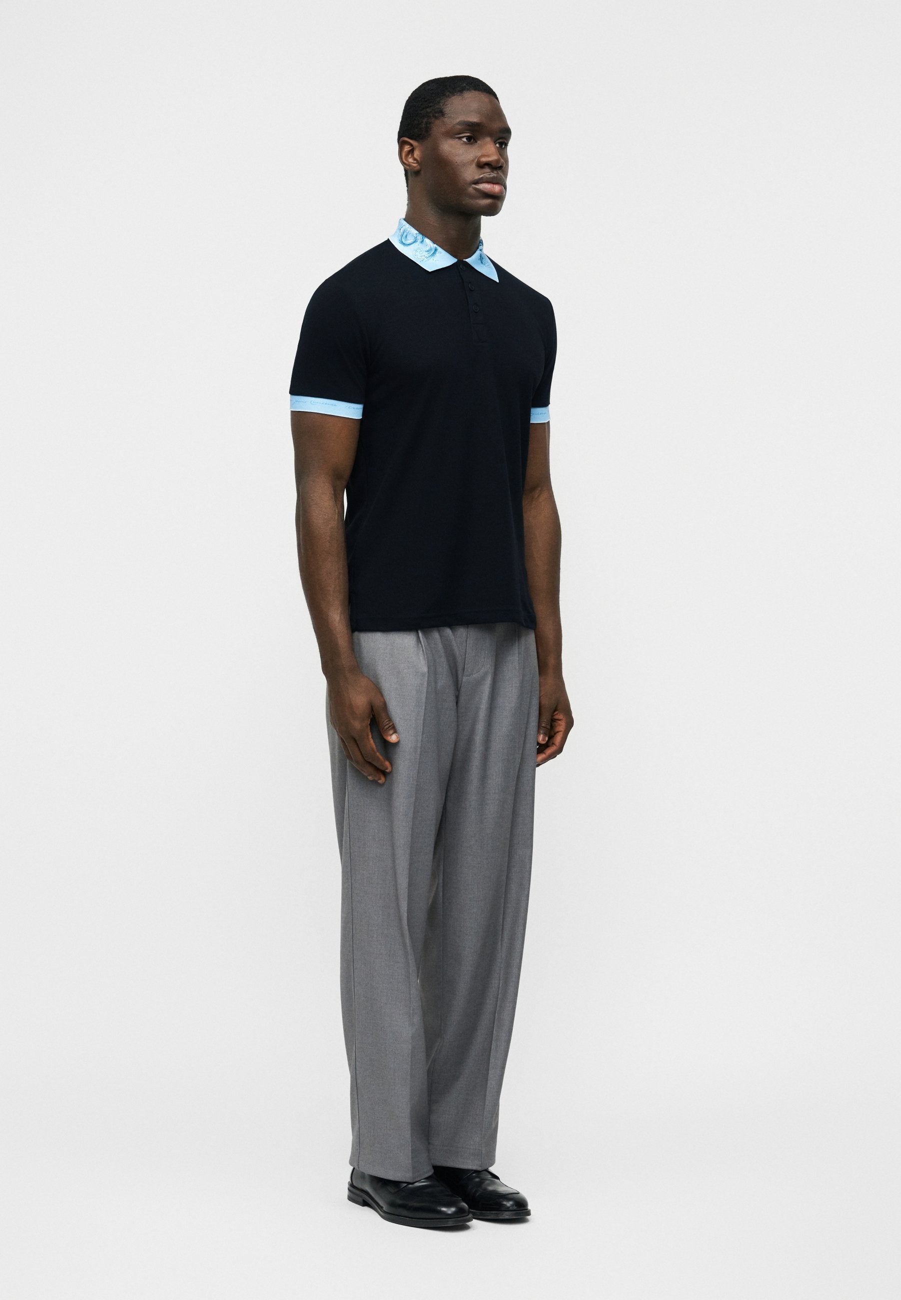 BAROQUE WAVE - Polo shirt - black
