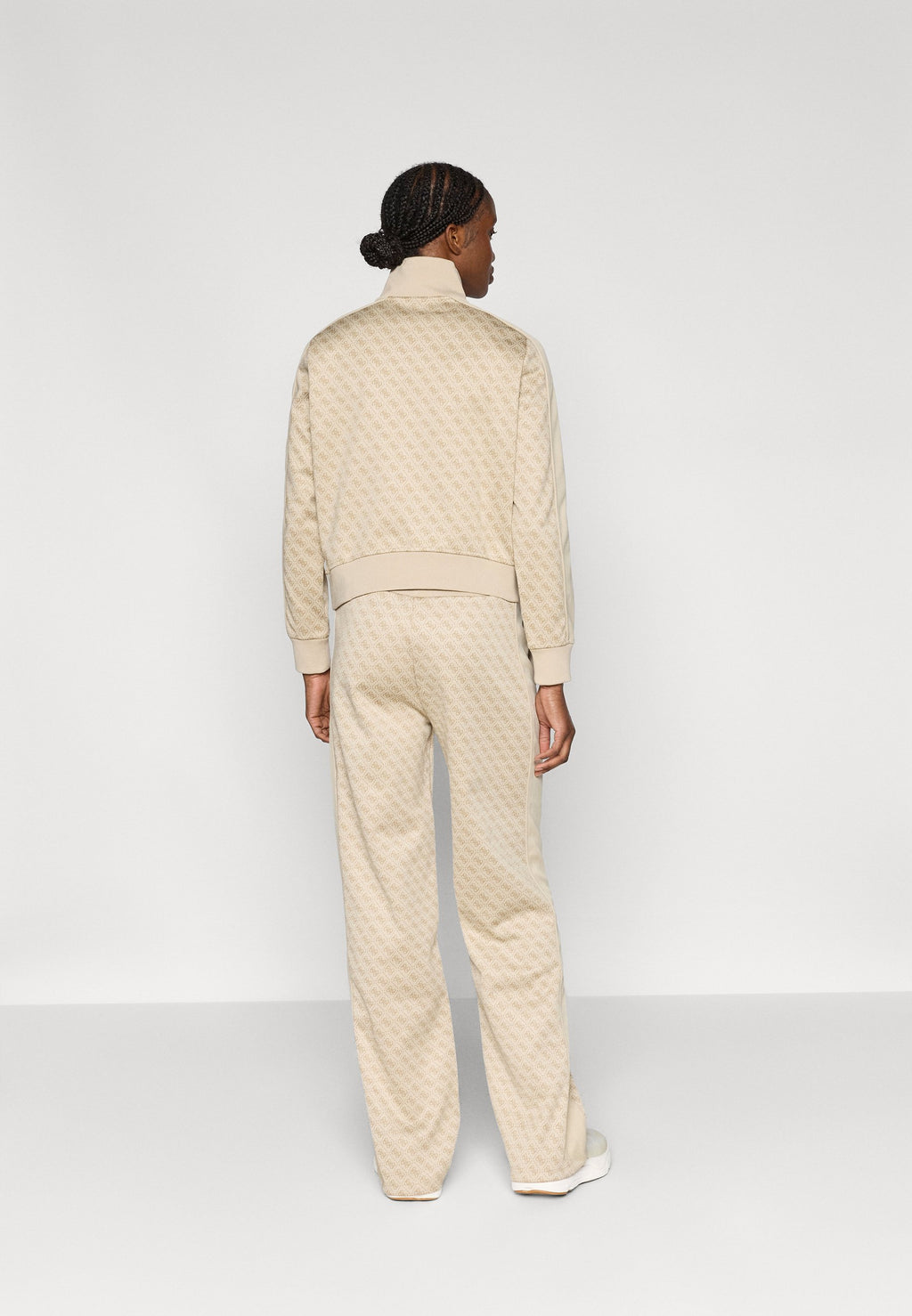 MAYA WIDE LEG PANTS - Tracksuit bottoms - beige