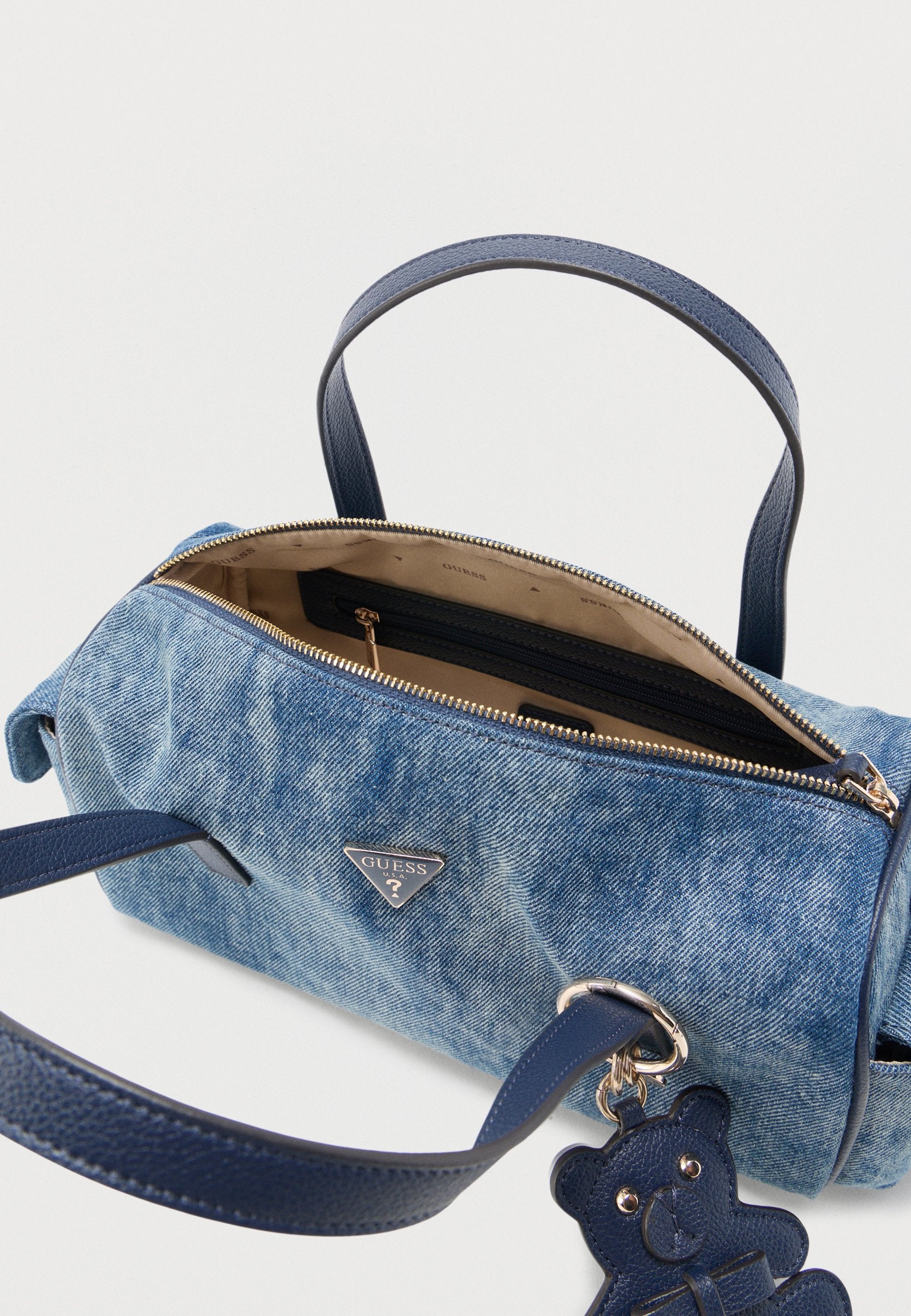 KASSIE SMALL BOX - Handbag - blue denim