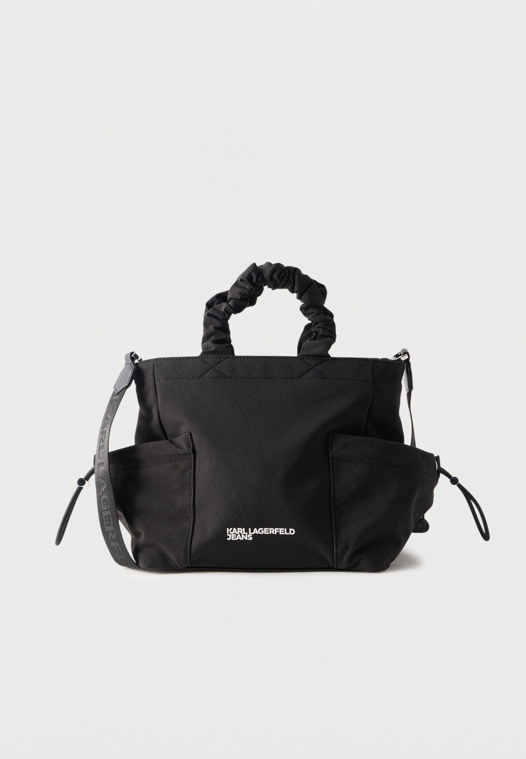 GATHERED TOTE - Handbag - black
