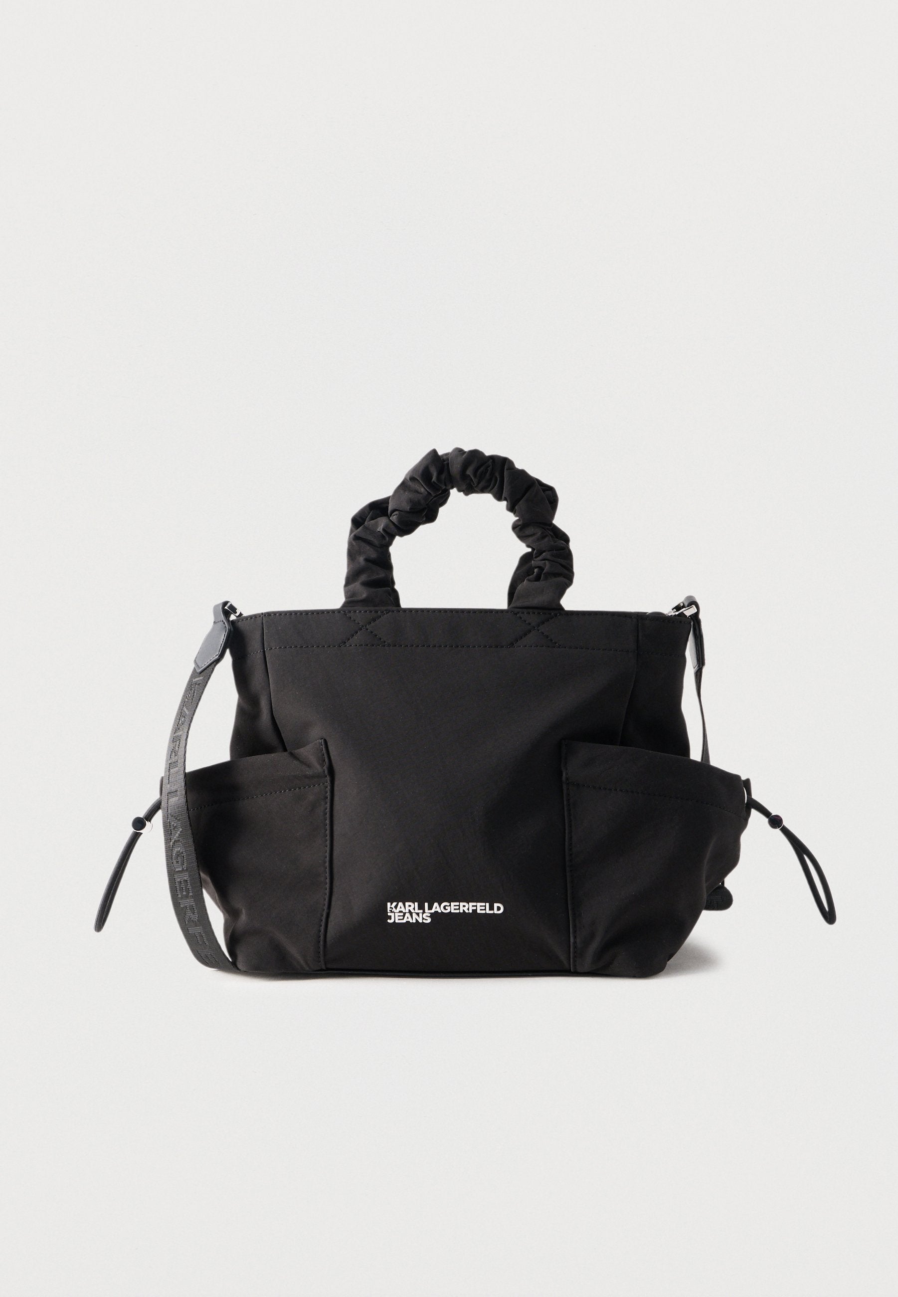 GATHERED TOTE - Handbag - black