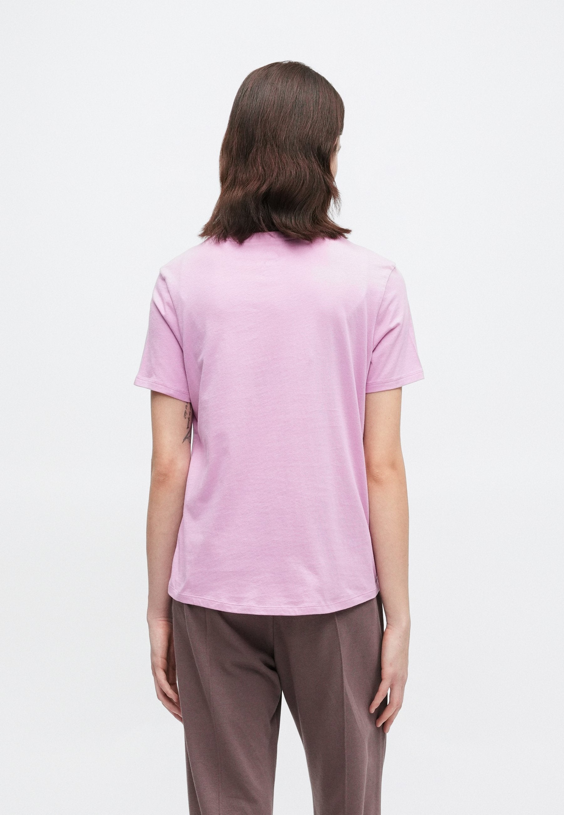 TEE CLUB - T-shirt basique - magenta/blanc