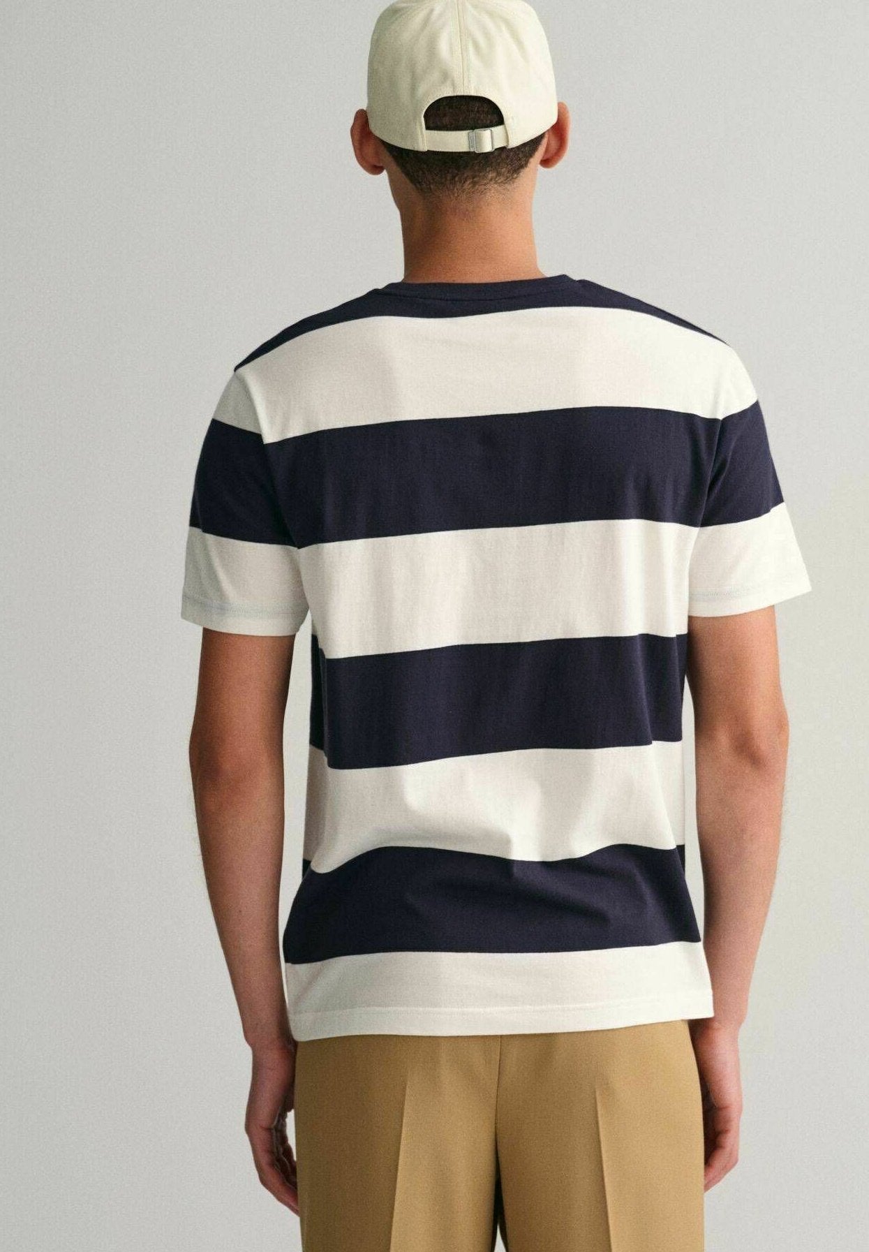 BAR STRIPE SS T-SHIRT - Print T-shirt - offwhite