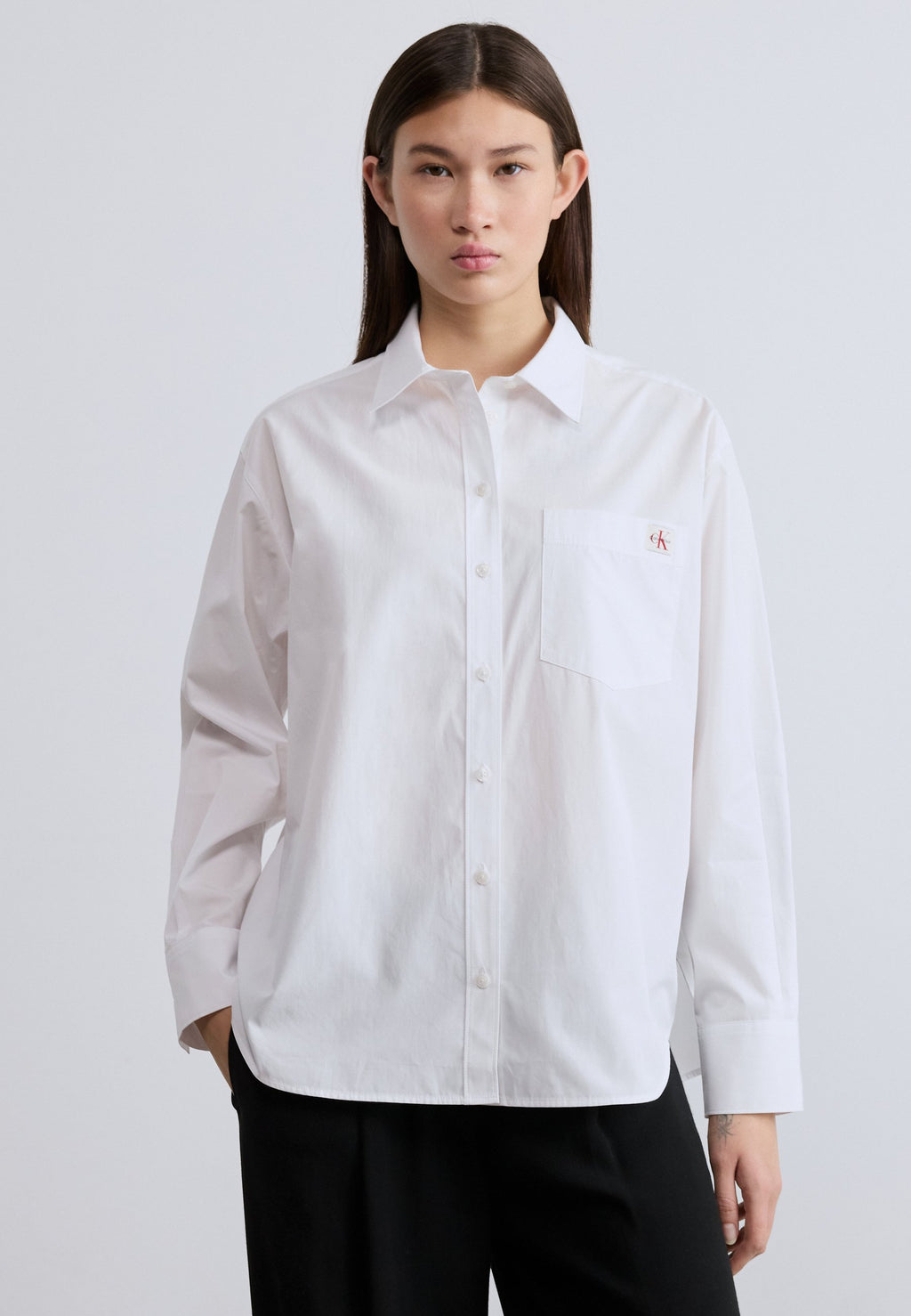 RELAXED  - Button-down blouse - brilliant white