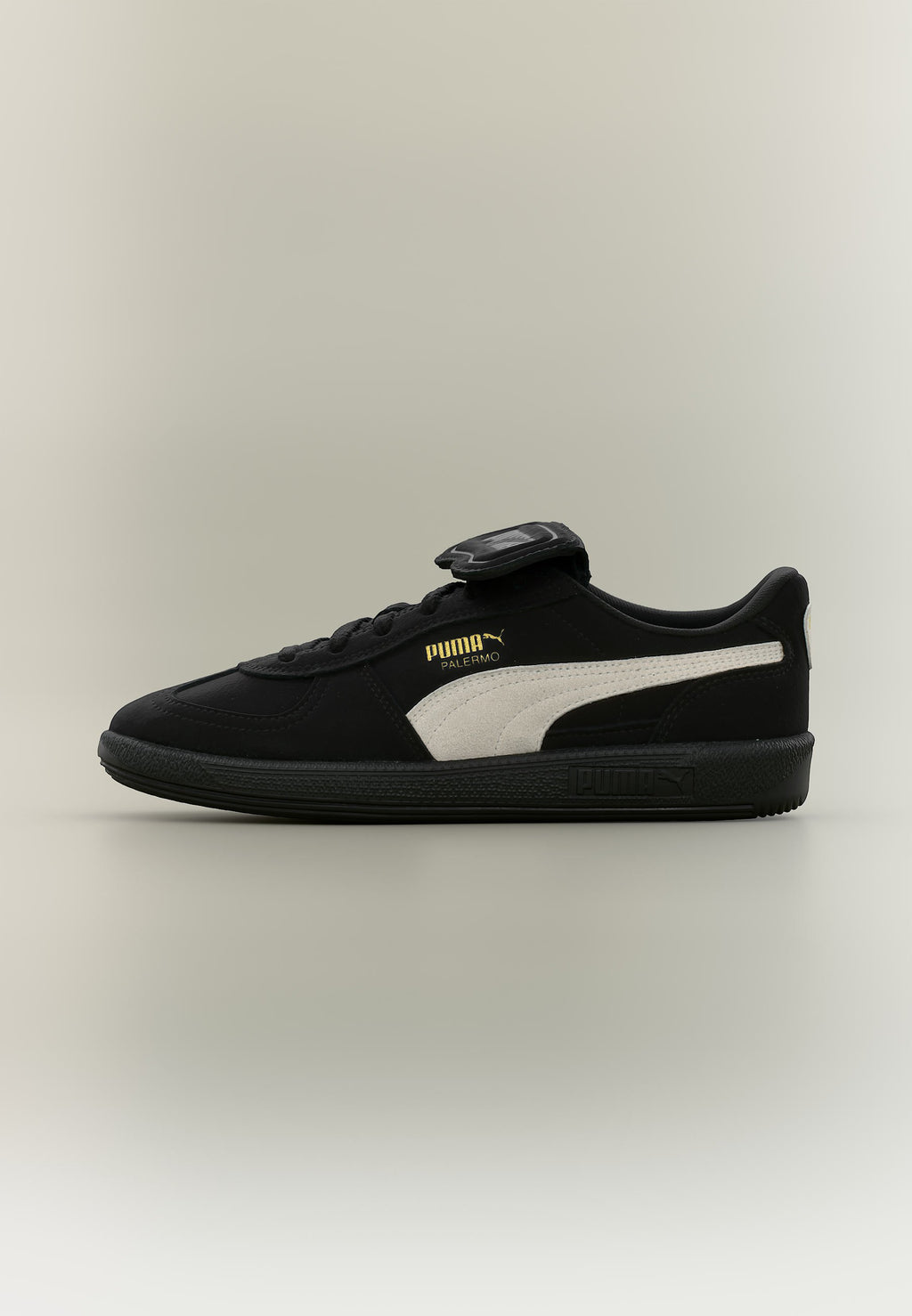 PALERMO PREMIUM JR UNISEX - Trainers - black/warm white/gold-coloured