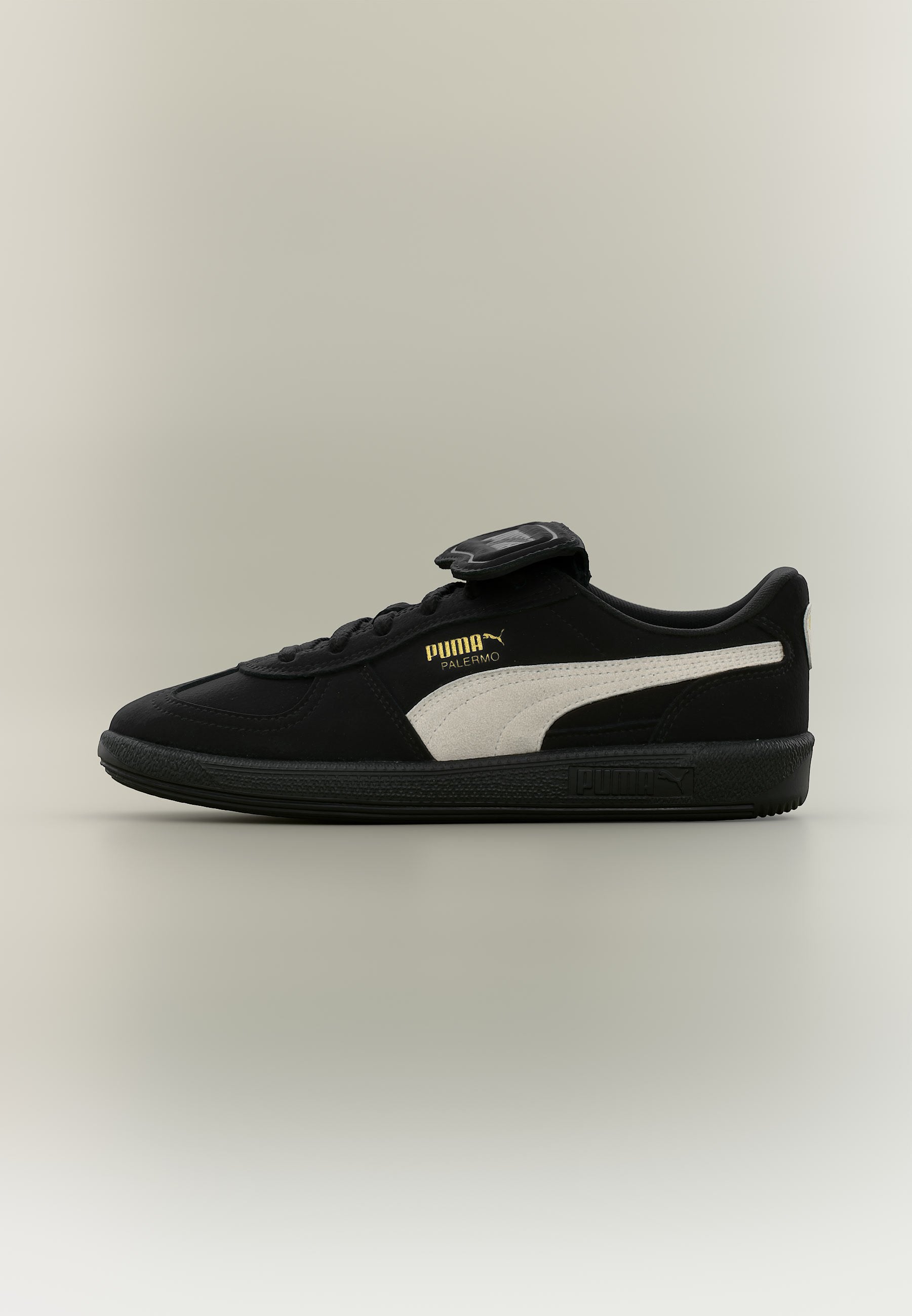 PALERMO PREMIUM JR UNISEX - Trainers - black/warm white/gold-coloured