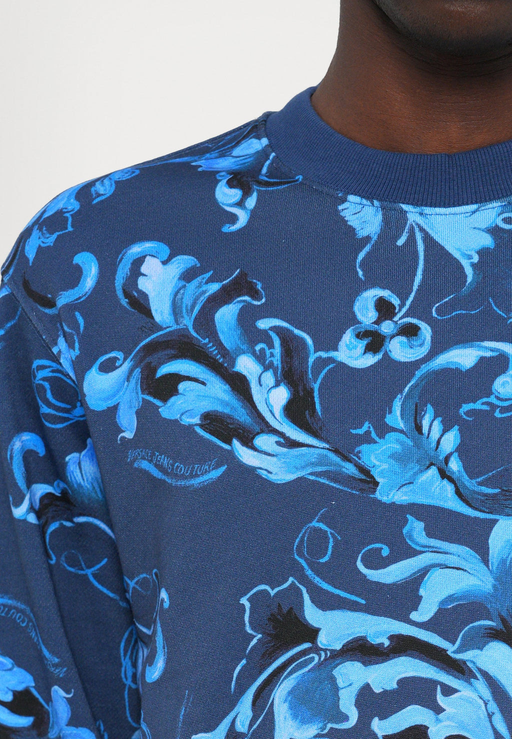 PRINT - Sweatshirt - navy
