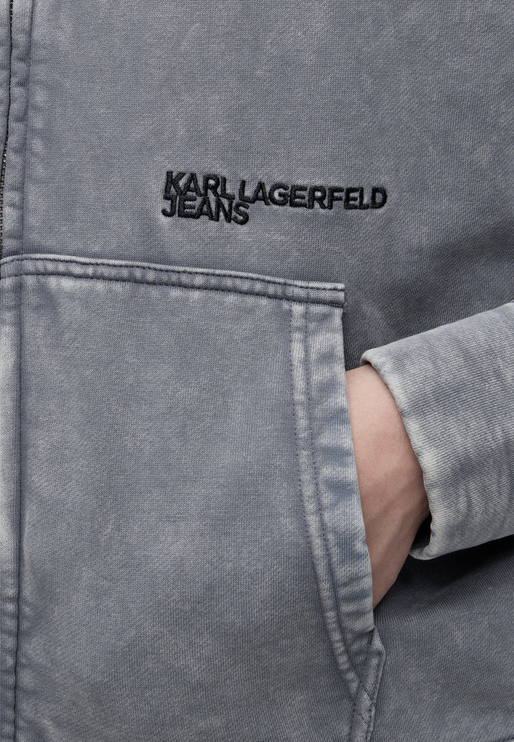 RELAXED WASHED BOMBER - Summer jacket - grisaille