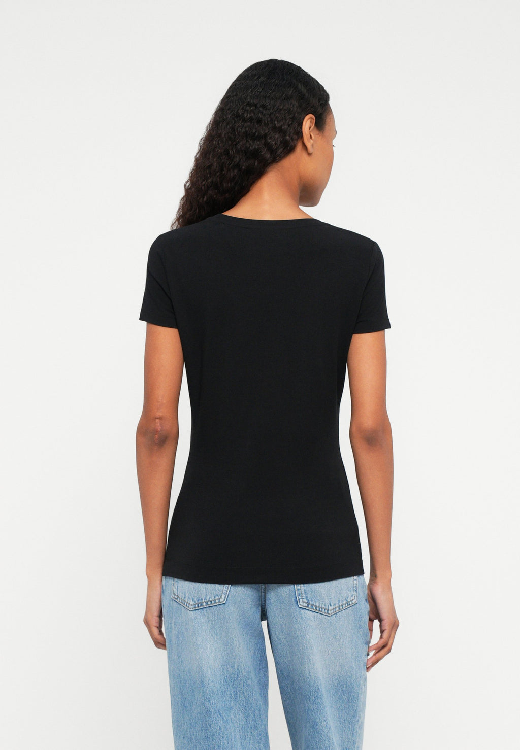SCRIPT TEE - Print T-shirt - jet black