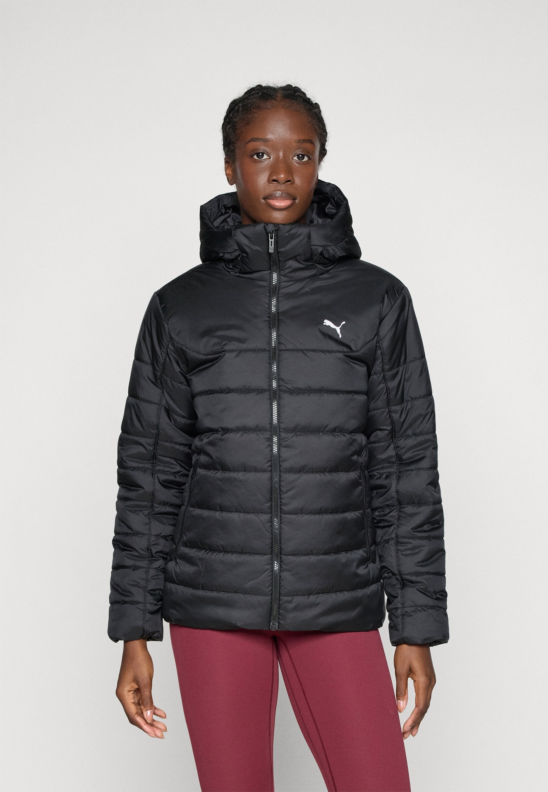 HOODED PADDED - Winter jacket - black