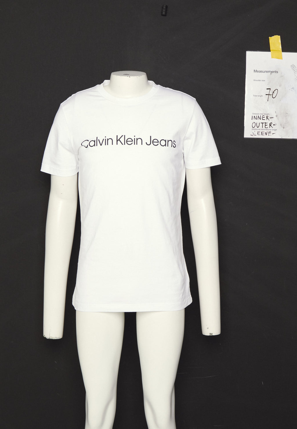 CORE INSTITUTIONAL LOGO SLIM TEE - Print T-shirt - bright white