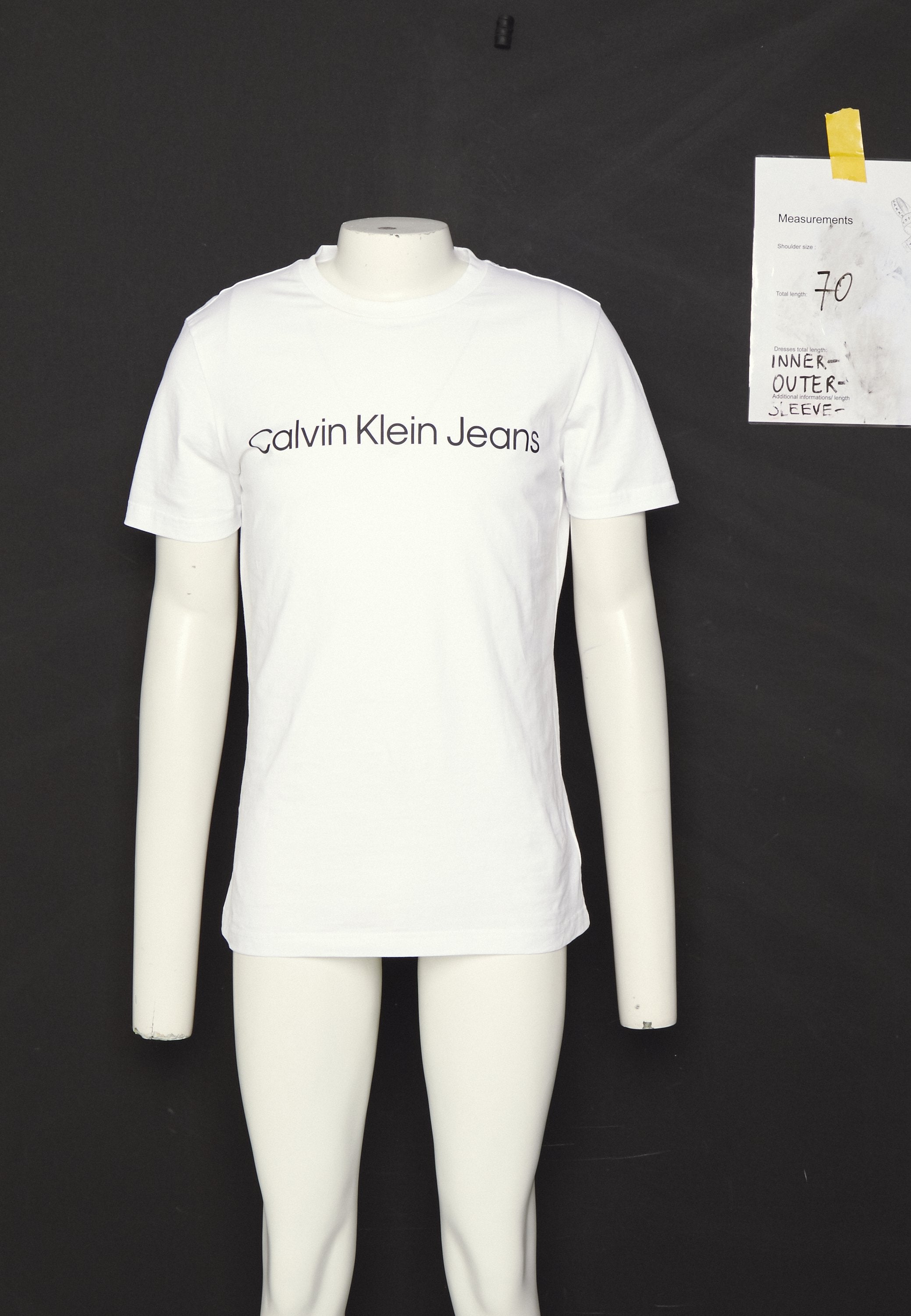 CORE INSTITUTIONAL LOGO SLIM TEE - Print T-shirt - bright white