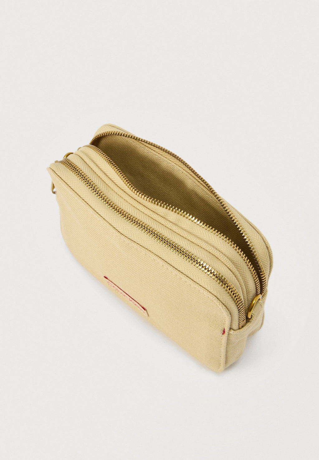 WEBBING STRAP CAMERA BAG - Camera bag - beige