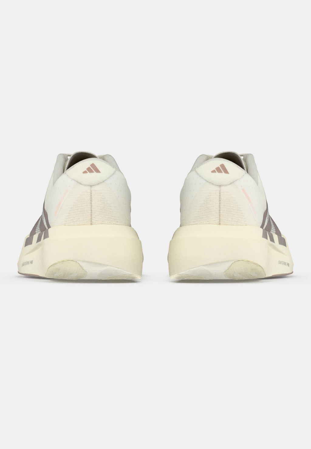 ADIZERO EVO SL W - Trainers - off white/silver-coloured metallic/blush pink