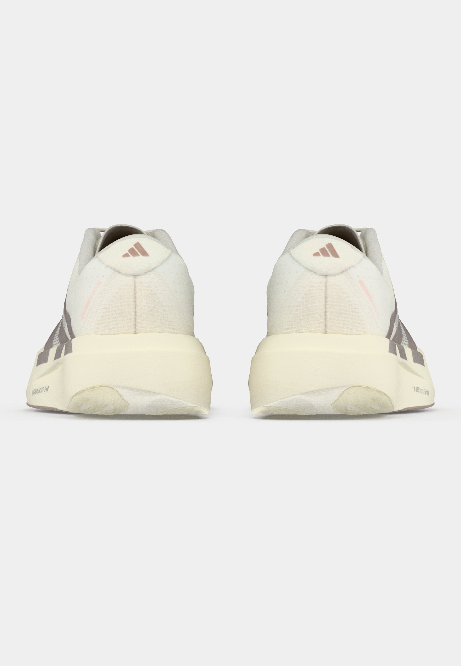 ADIZERO EVO SL W - Trainers - off white/silver-coloured metallic/blush pink