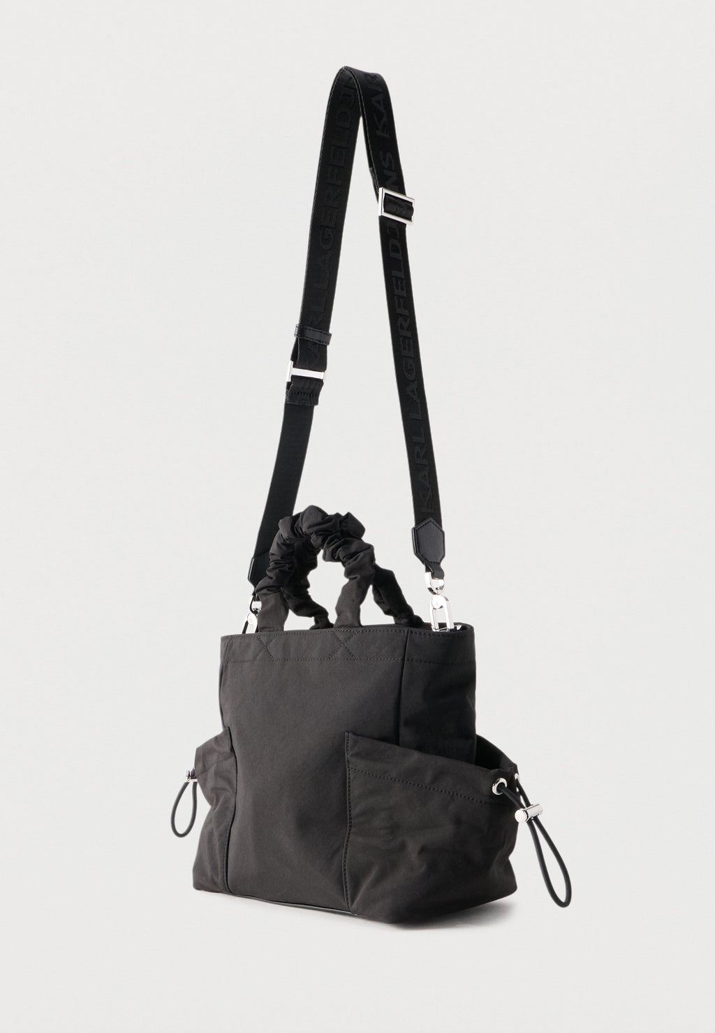 GATHERED TOTE - Handbag - black