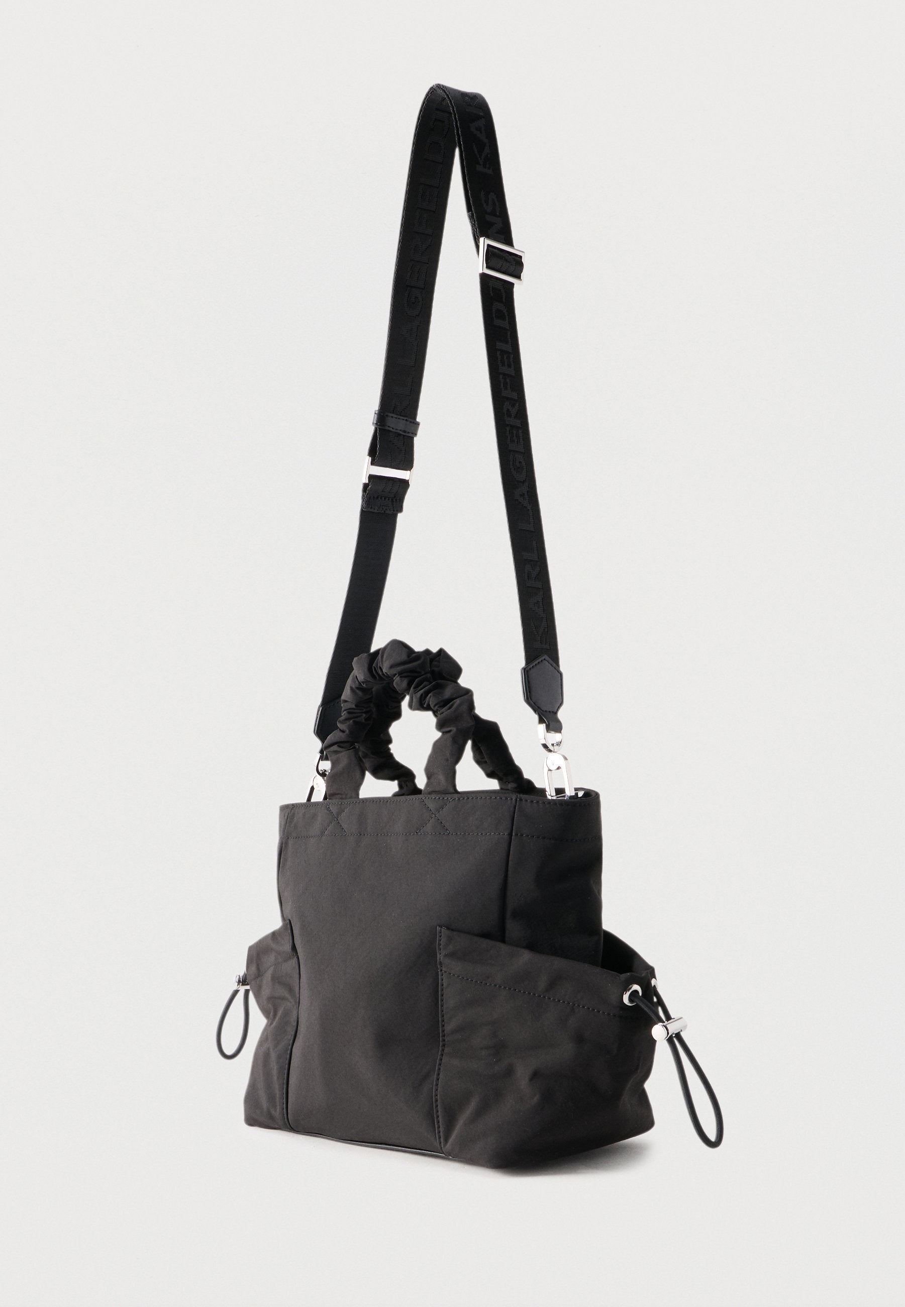 GATHERED TOTE - Handbag - black