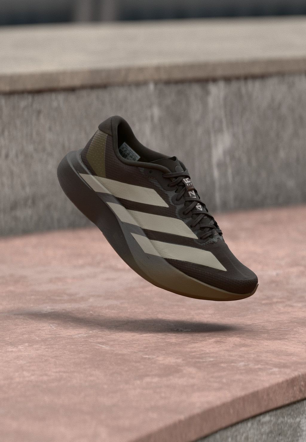 ADIZERO EVO SL WOVEN W - Road running shoes - aurora coffee/putty beige/earth strata