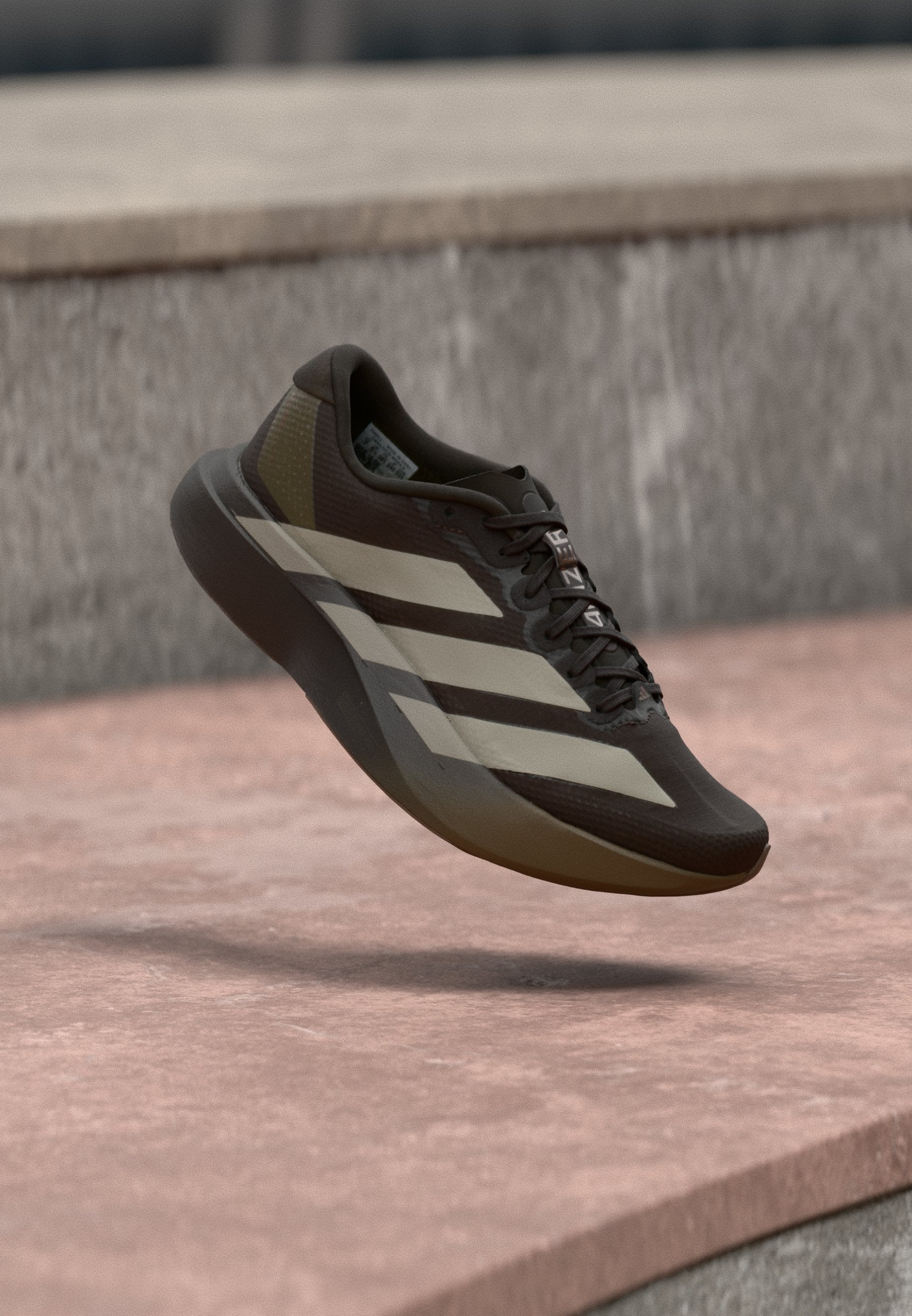ADIZERO EVO SL WOVEN W - Road running shoes - aurora coffee/putty beige/earth strata