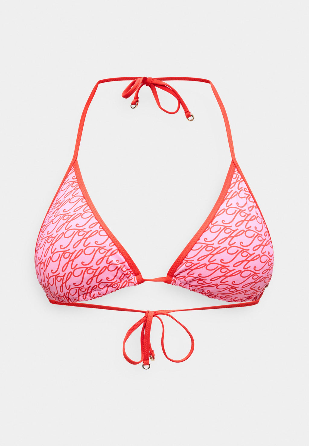 ESSENTIALS TRIANGLE PRINT - Bikini top - rose